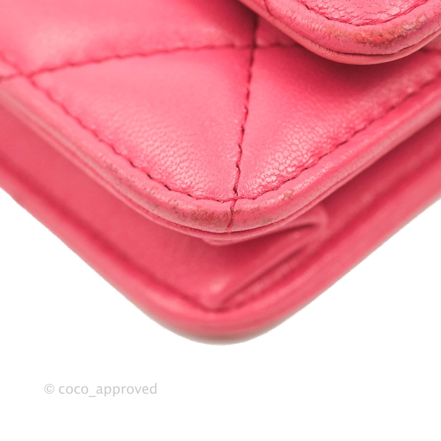 Chanel 19 Wallet on Chain WOC Pink Mixed Hardware