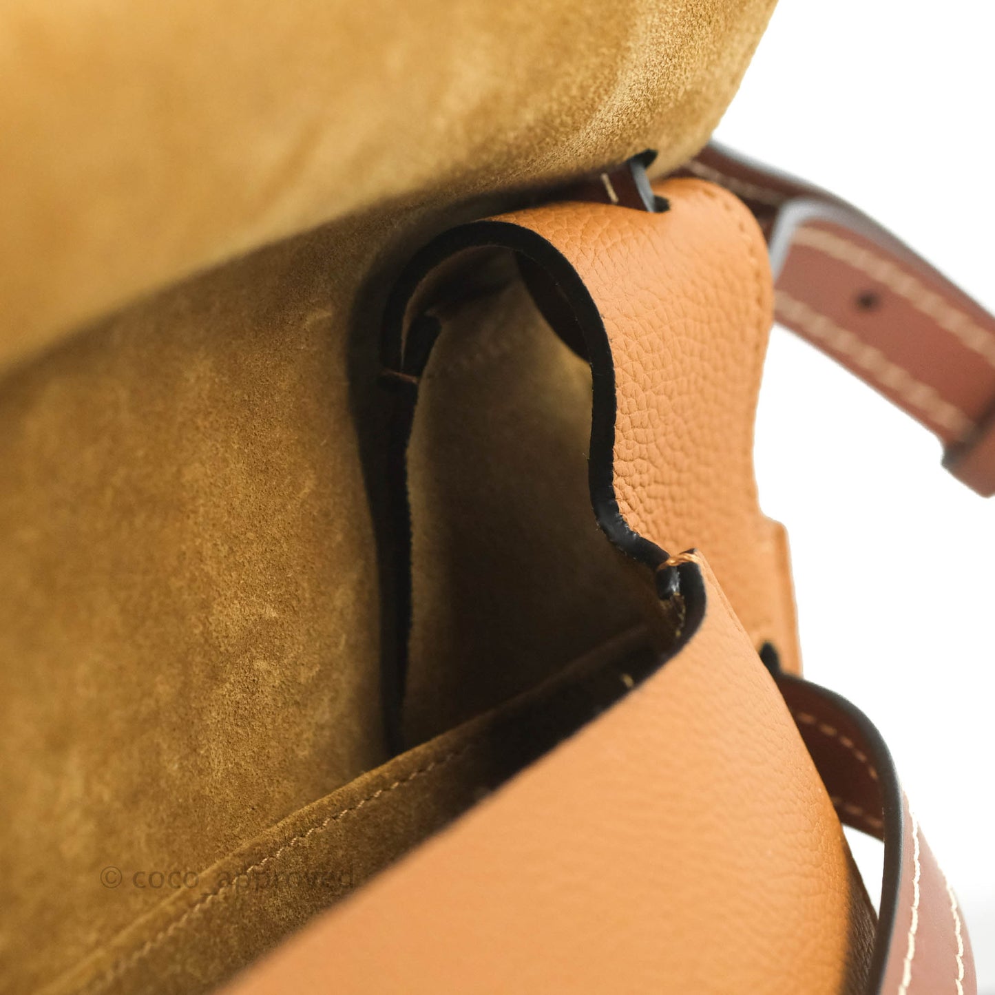 Loewe Small Gate Bag Light Caramel/Pecan Grained Calfskin