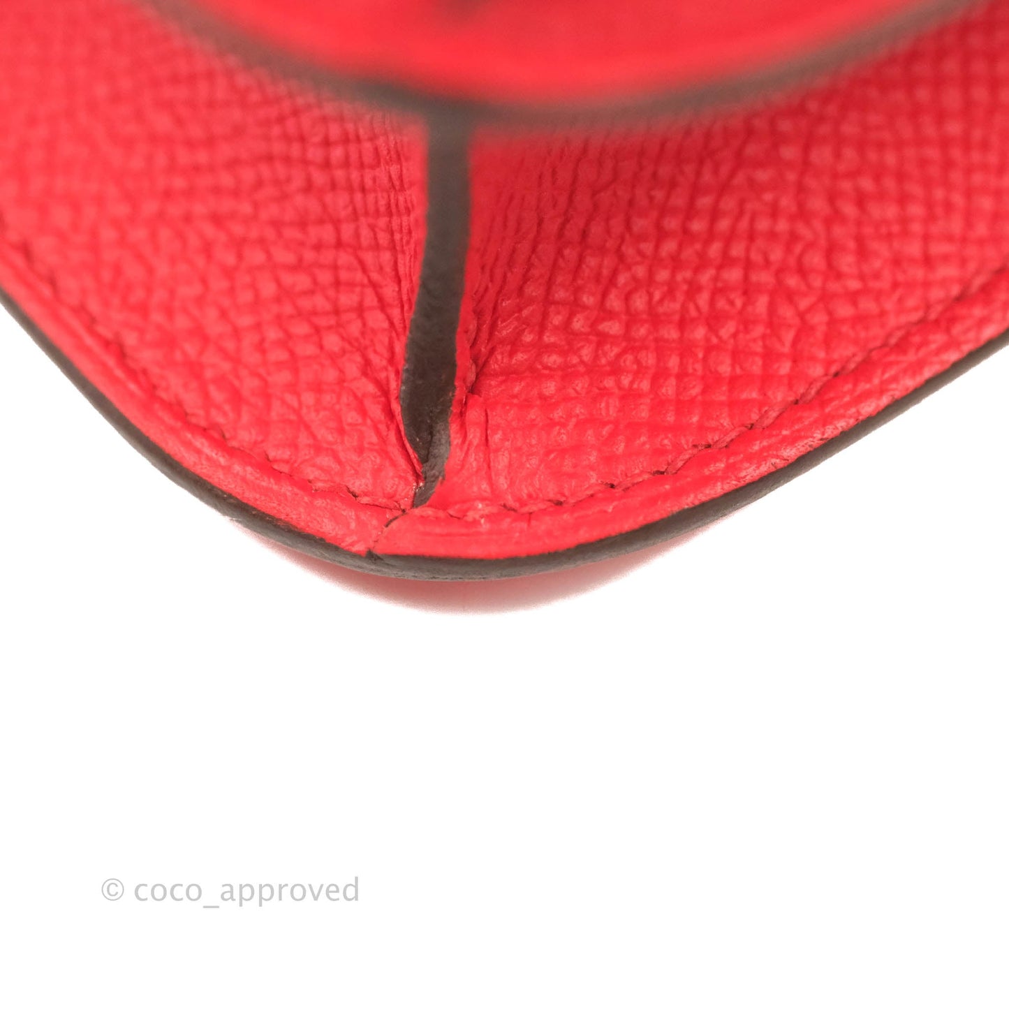Hermès Constance 24 Rouge De Coeur Veau Epsom Palladium Hardware