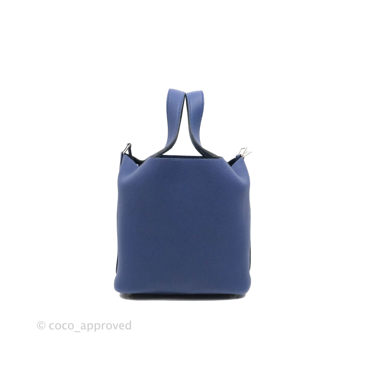 Hermès Picotin Lock 18 PM Bleu Saphir Clemence Palladium Hardware