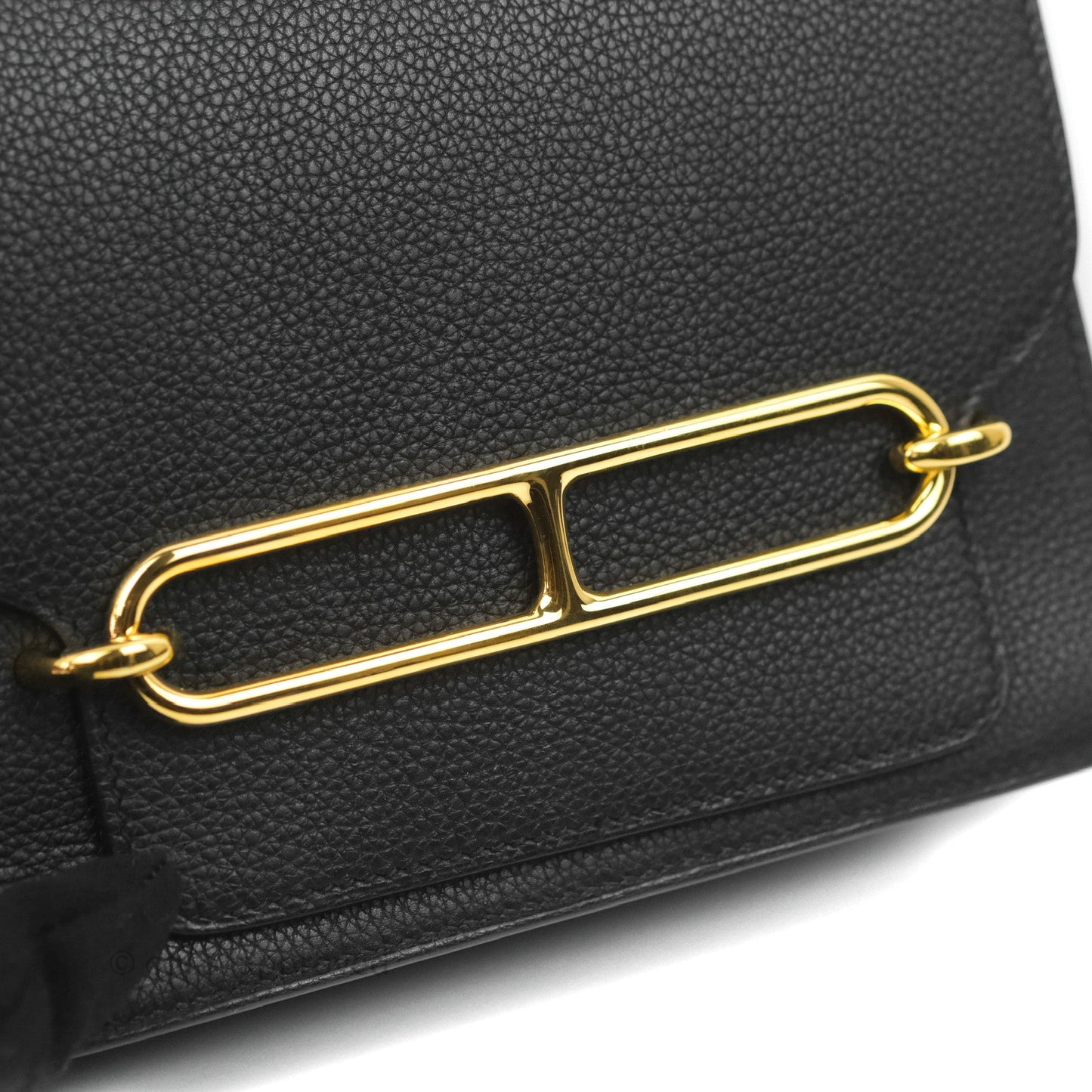 Hermès Roulis Mini 18 Black TM Gold Hardware