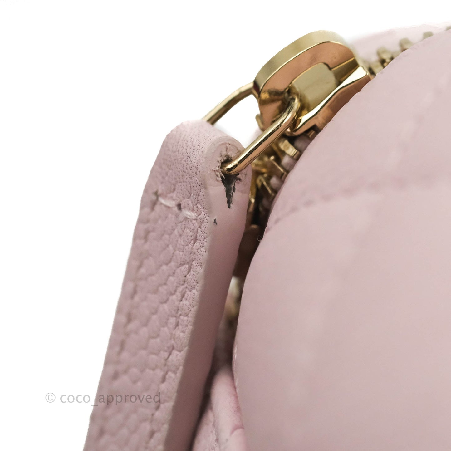 Chanel Vanity with Chain Light Pink Caviar Gold Hardware