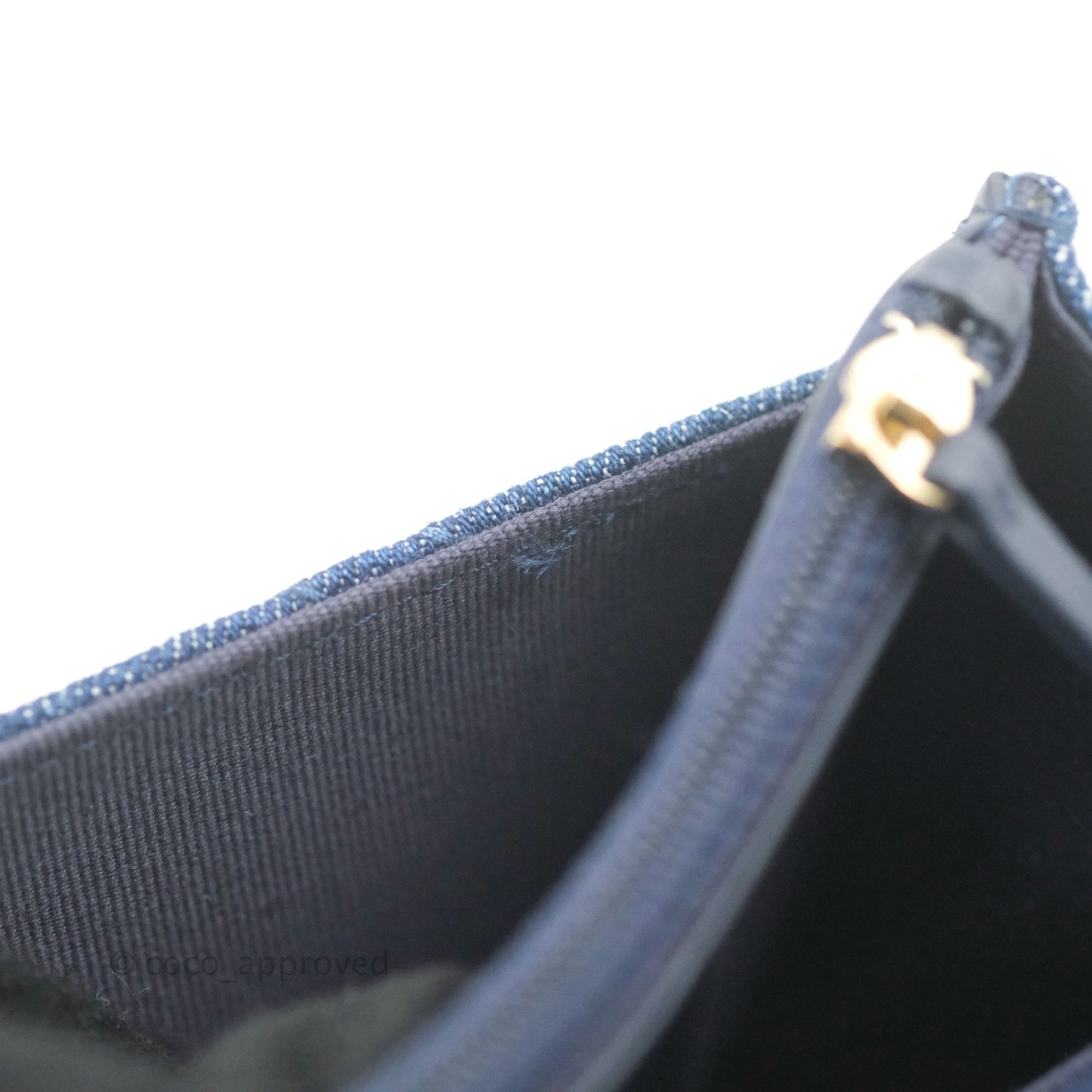 Chanel 19 Wallet on Chain WOC Blue Denim Mixed Hardware