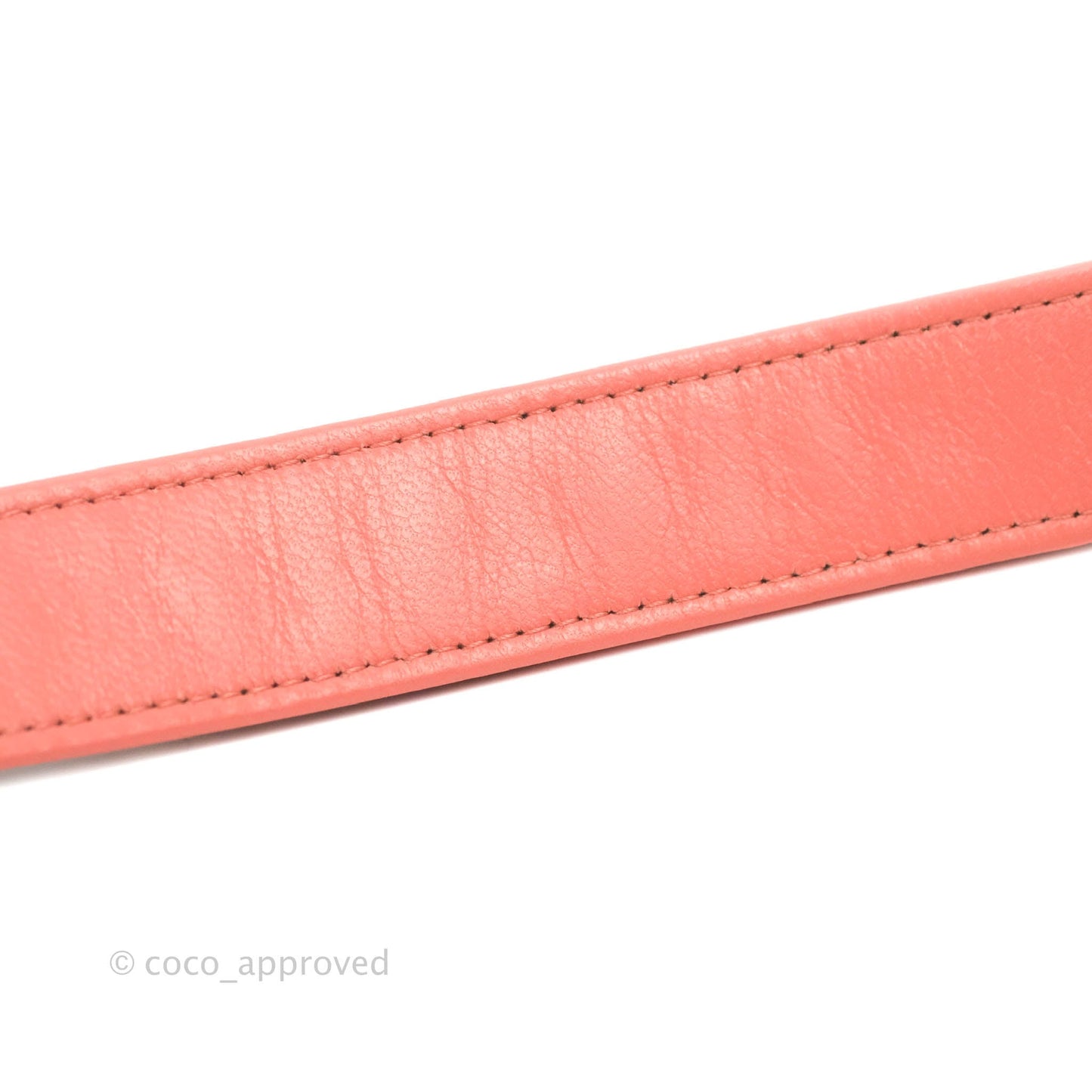 Chanel 19 Round Clutch With Chain Coral Pink Mixed Hardware