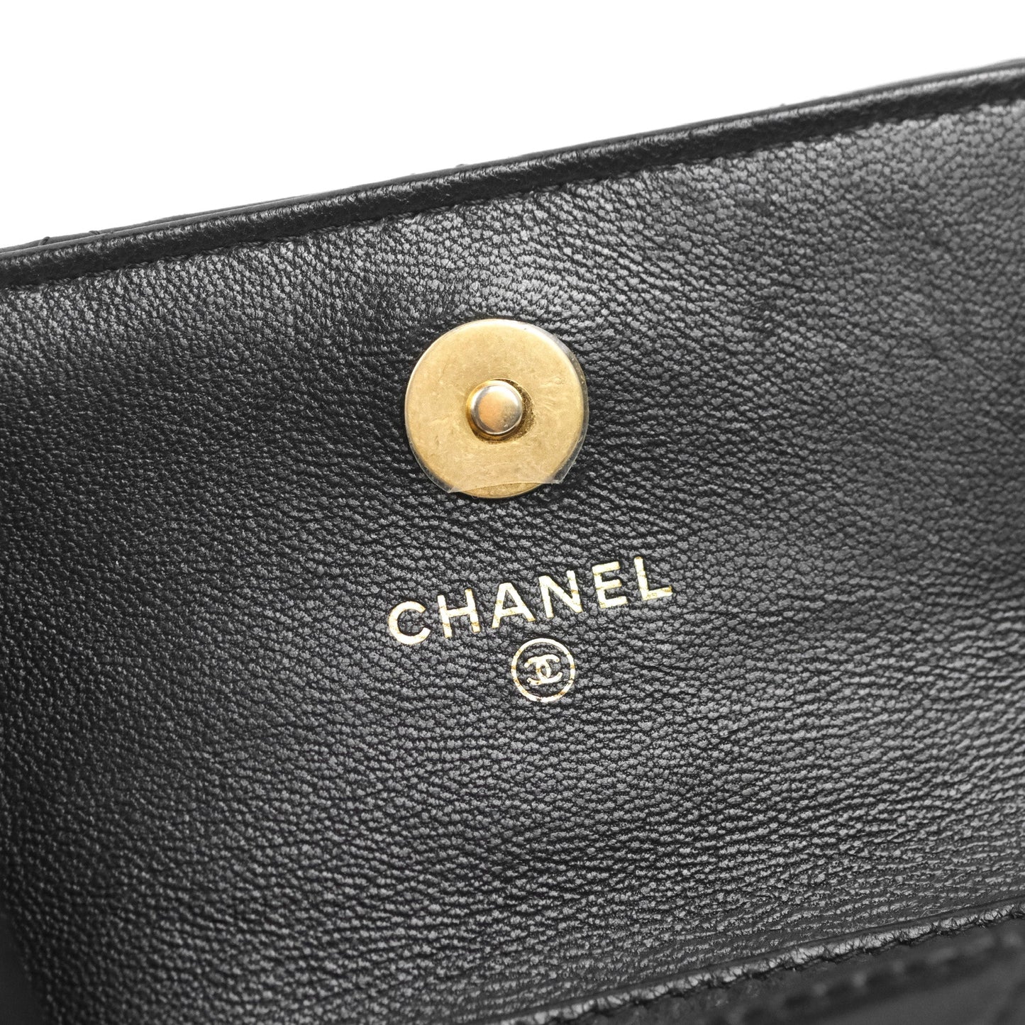 Chanel Mini Pearl Crush Clutch With Chain Belt Black Lambskin Aged Gold Hardware