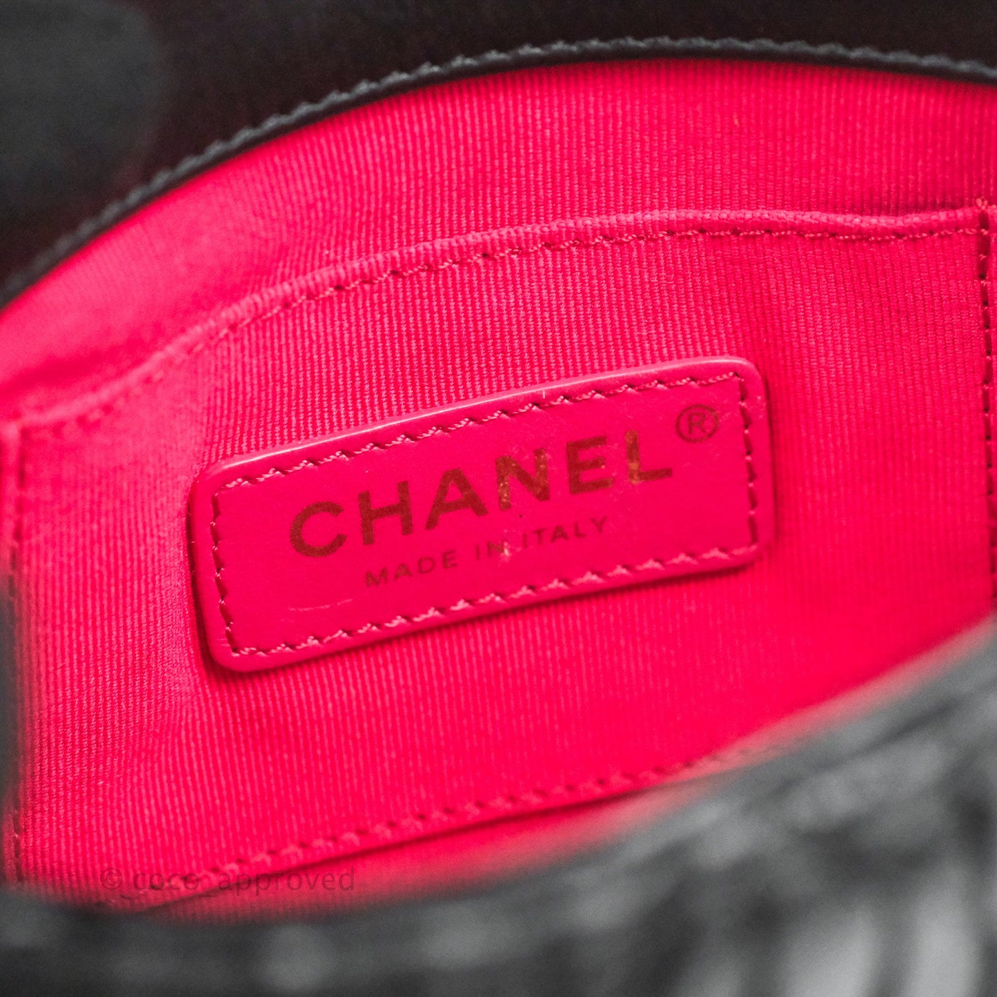 Chanel Small Coin Charm Flap Velvet Strap Black Lambskin Aged Gold Hardware