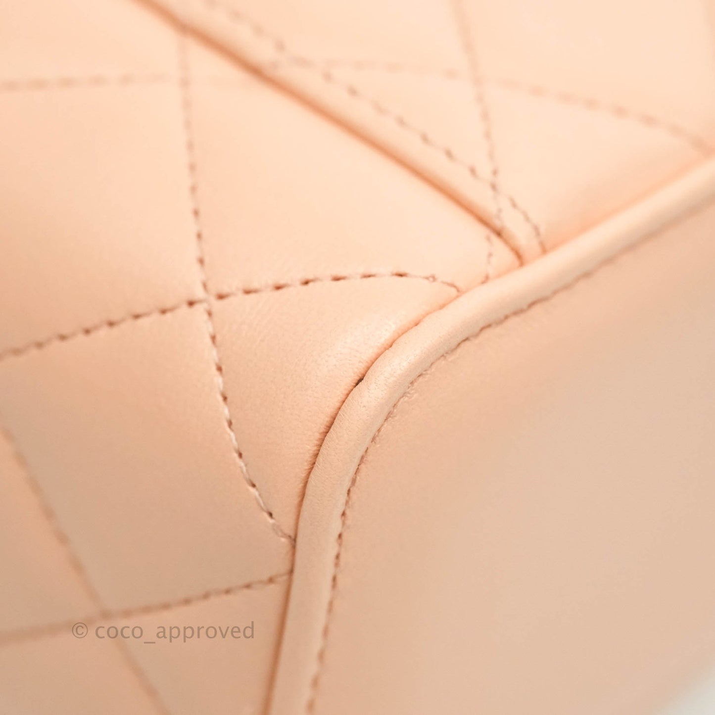 Chanel Classic Mini Pearl Crush Vanity With Chain Pink Lambskin Aged Gold Hardware