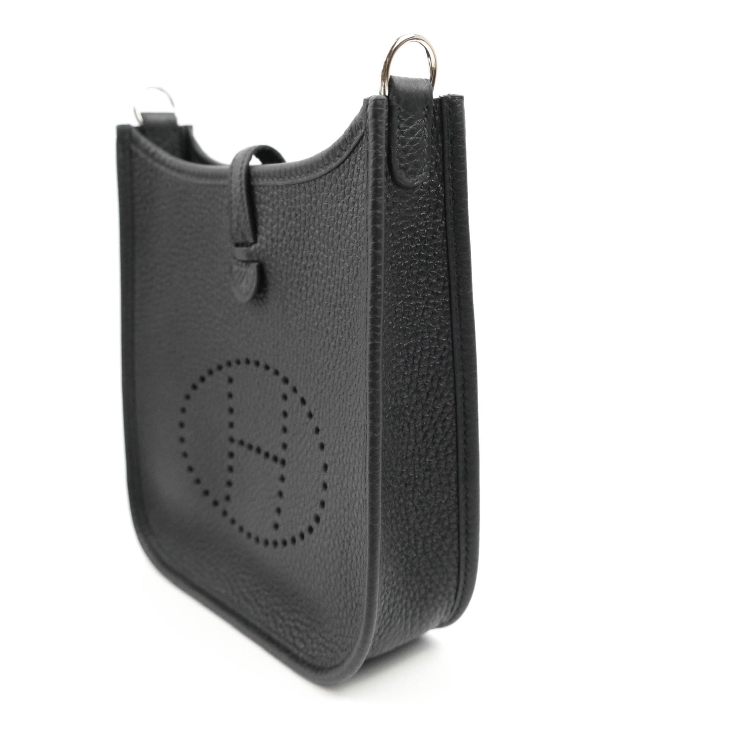 Hermès Mini Evelyne 16 Taurillon Clemence Black Palladium Hardware