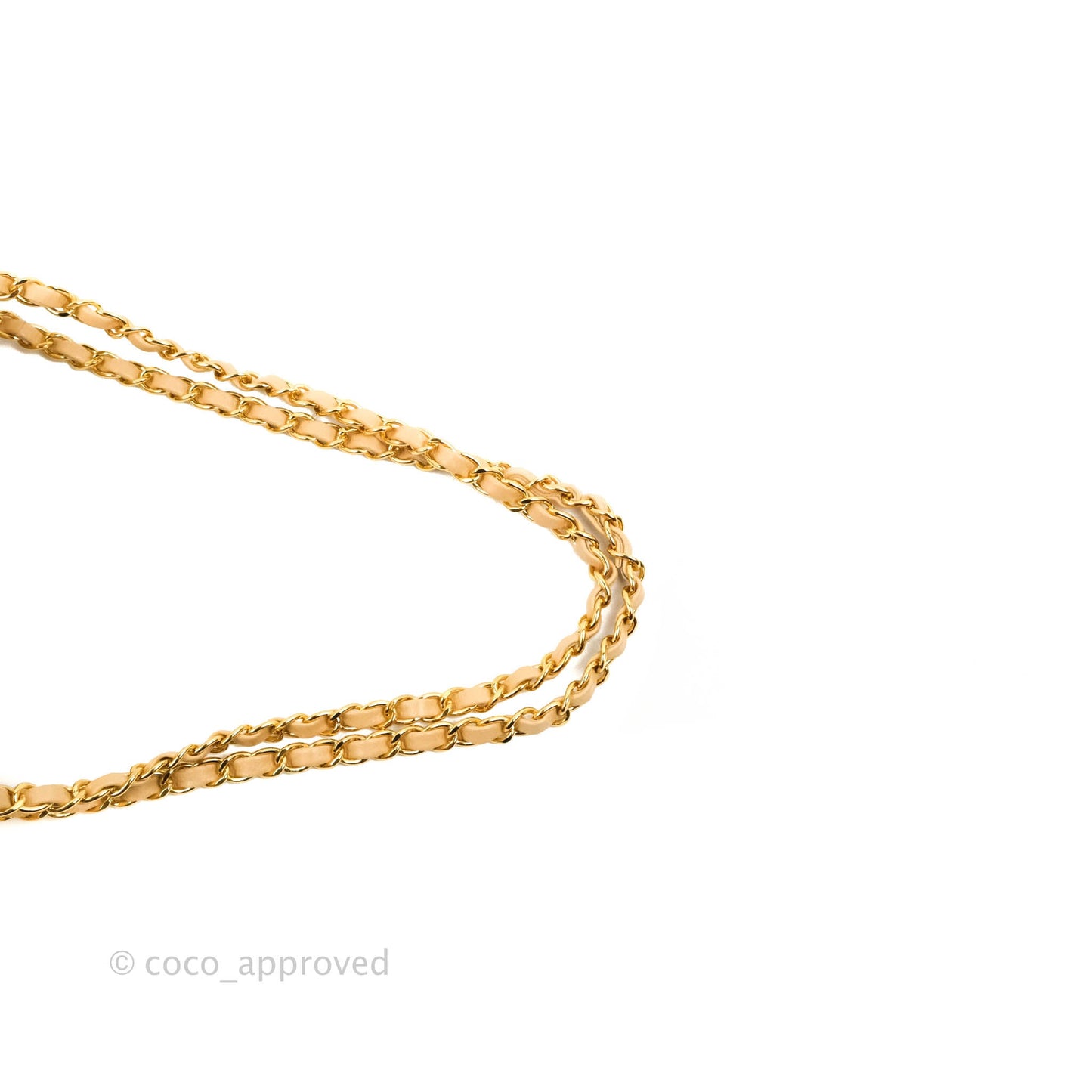 Chanel Classic M/L Medium Flap Quilted Beige Caviar Gold Hardware