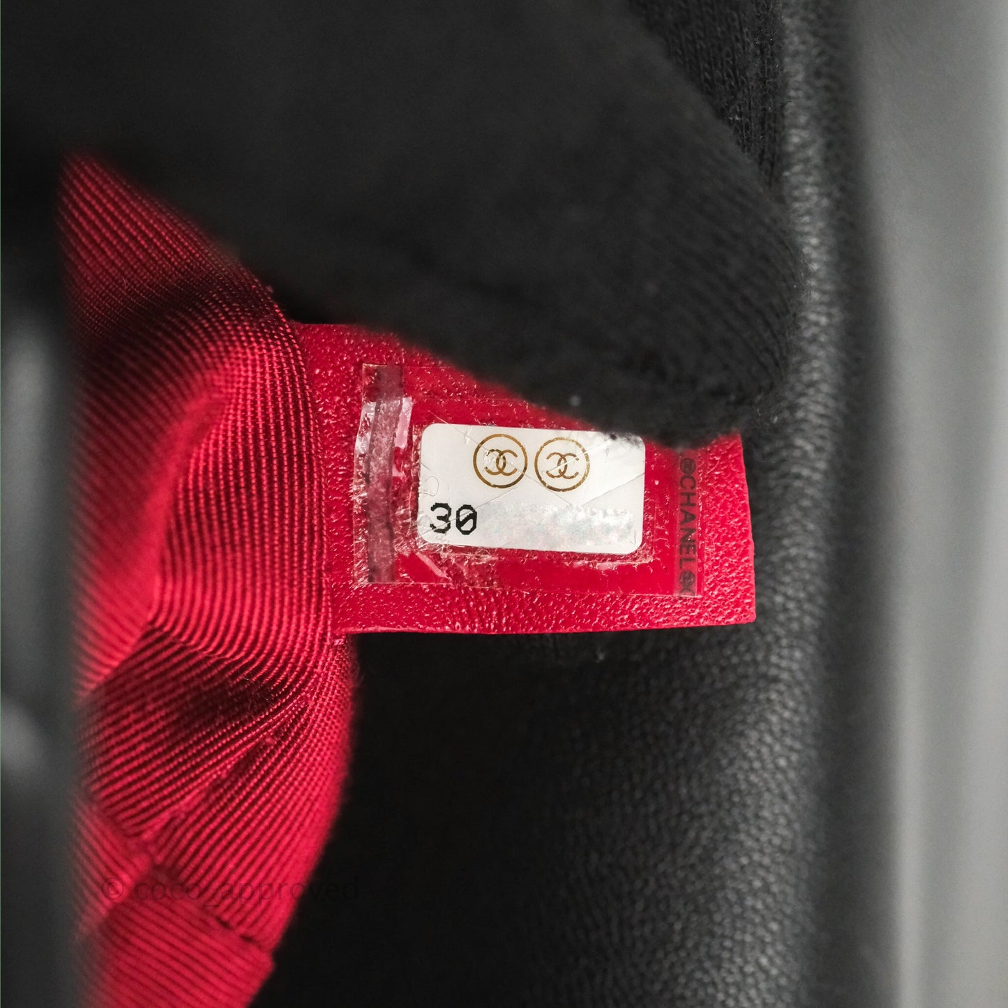 Chanel Small Logo Chain Flap Black Lambskin Gold Hardware