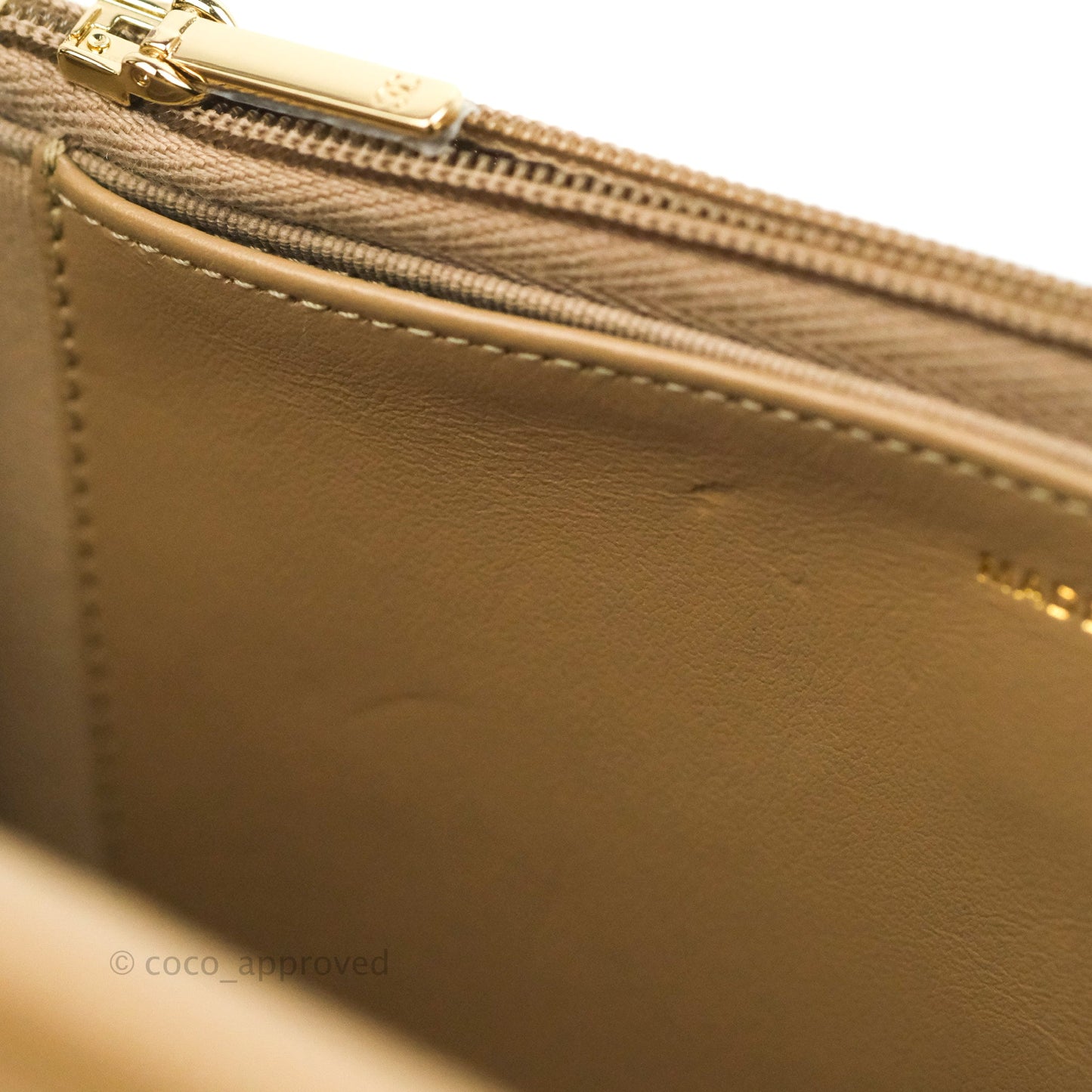 Chanel Quilted Classic WOC Dark Beige Caviar Gold Hardware