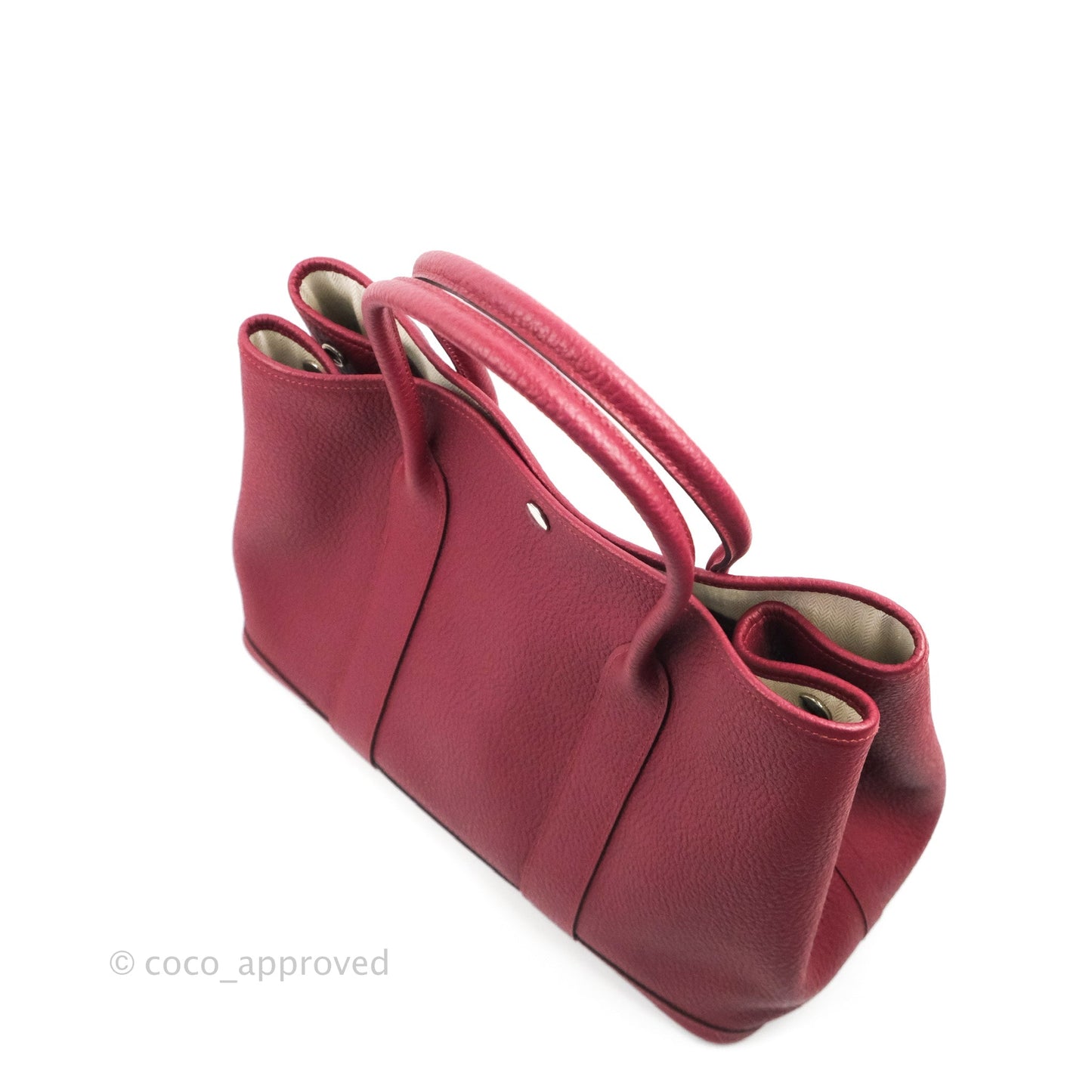 Hermès Garden Party 36 Burgundy Negonda