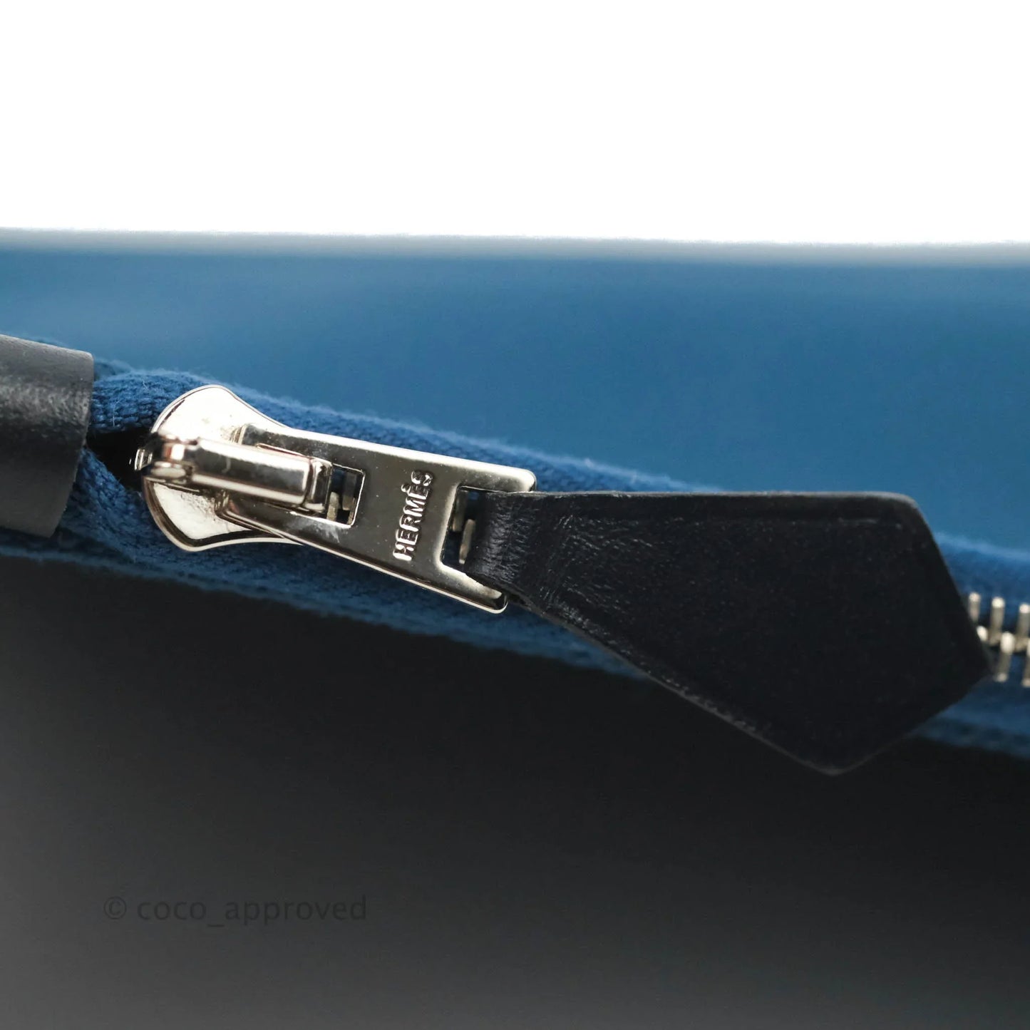 Hermès Herbag Zip 31 Bleu Ocean/Bleu Indigo Canvas Palladium Hardware