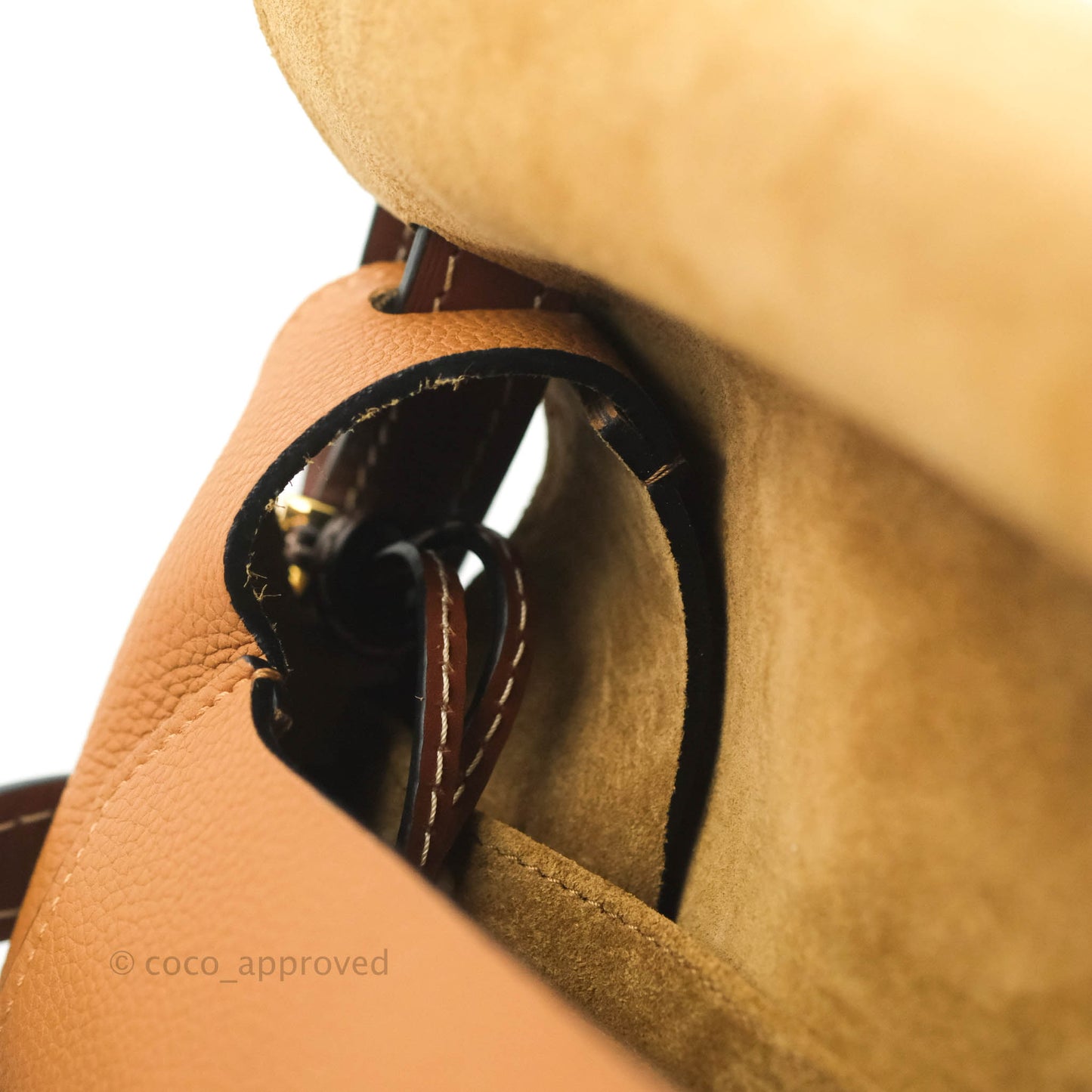 Loewe Small Gate Bag Light Caramel/Pecan Grained Calfskin