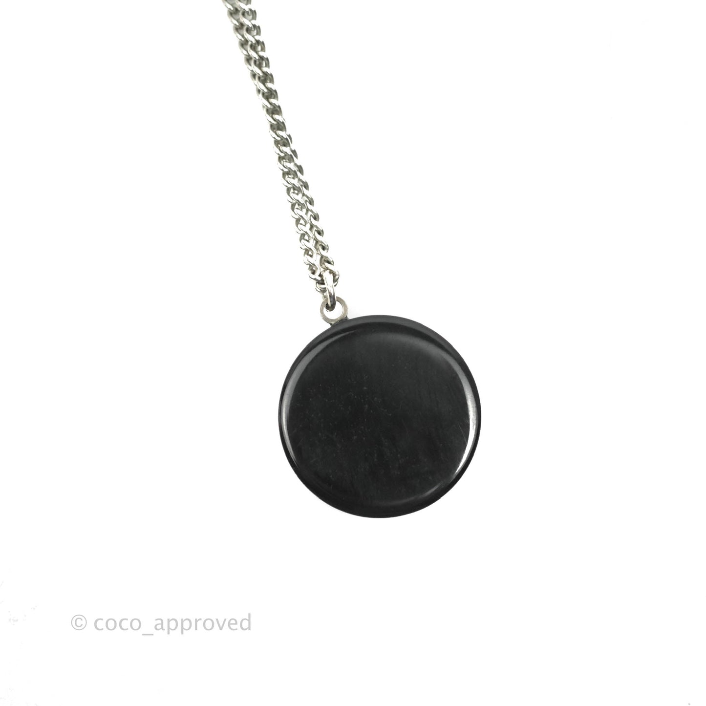 Chanel CC Coco Mademoiselle Double Necklace Silver