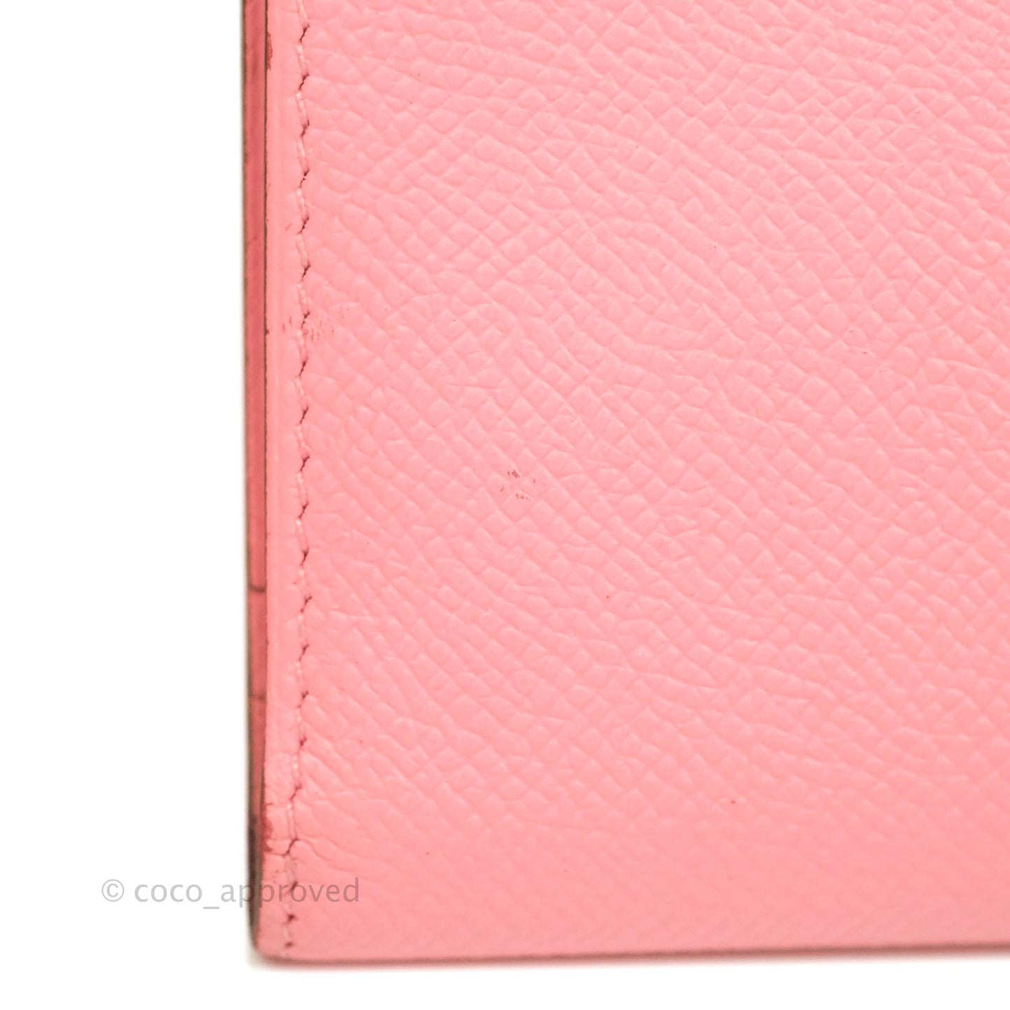 Hermès Bearn Wallet Epsom Pink Palladium Hardware