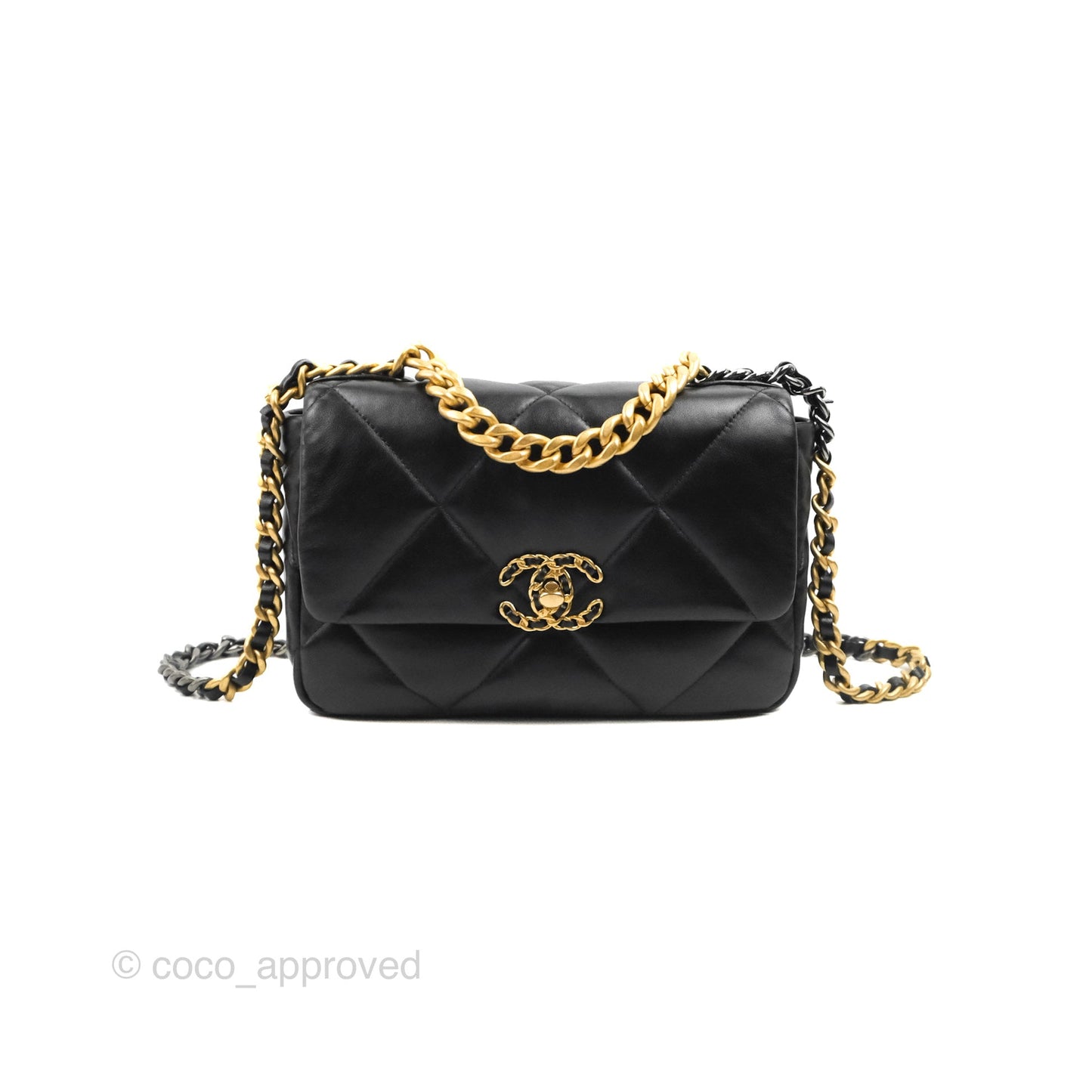 Chanel 19 Small Black Mixed Hardware