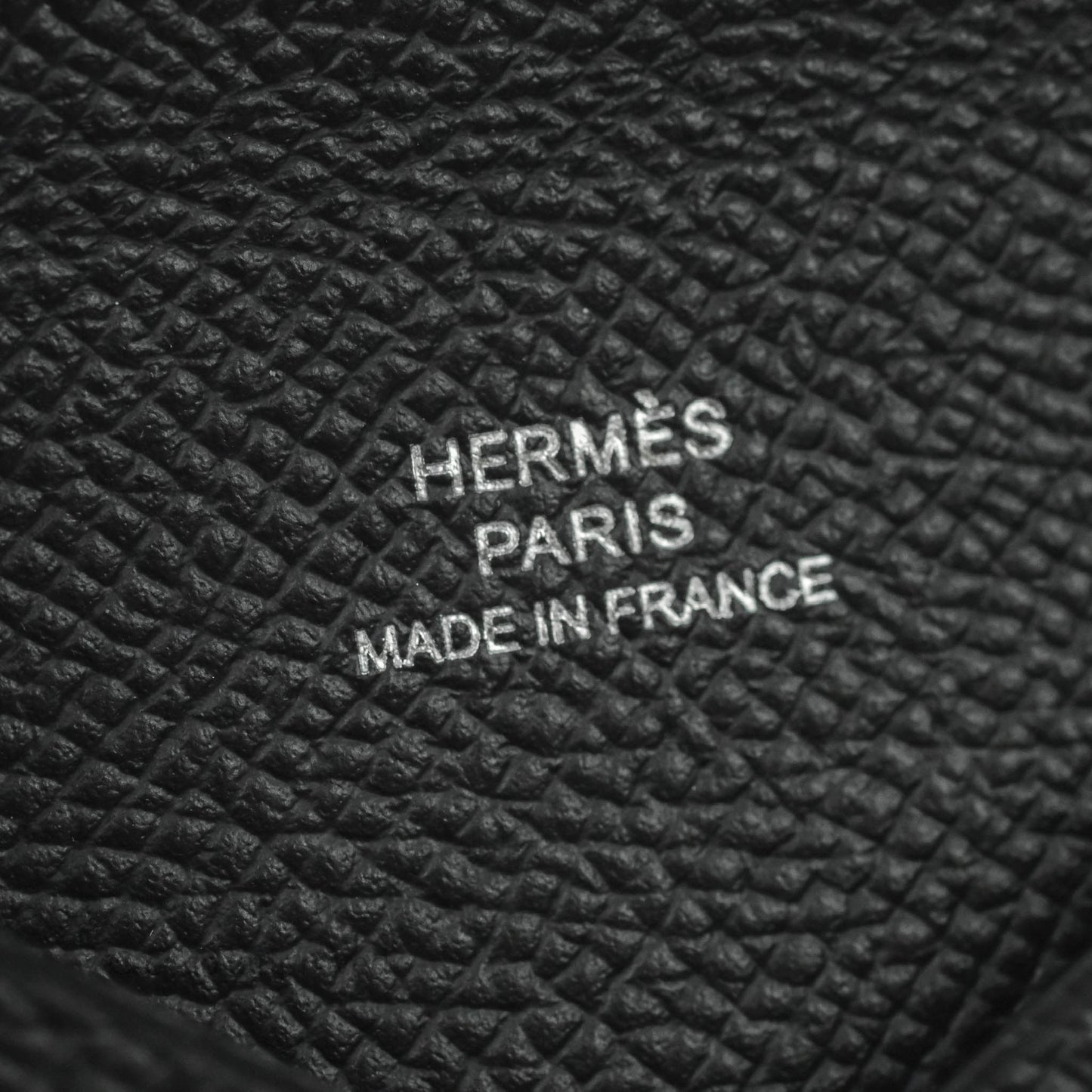 Hermès Calvi Card Holder Epsom Black