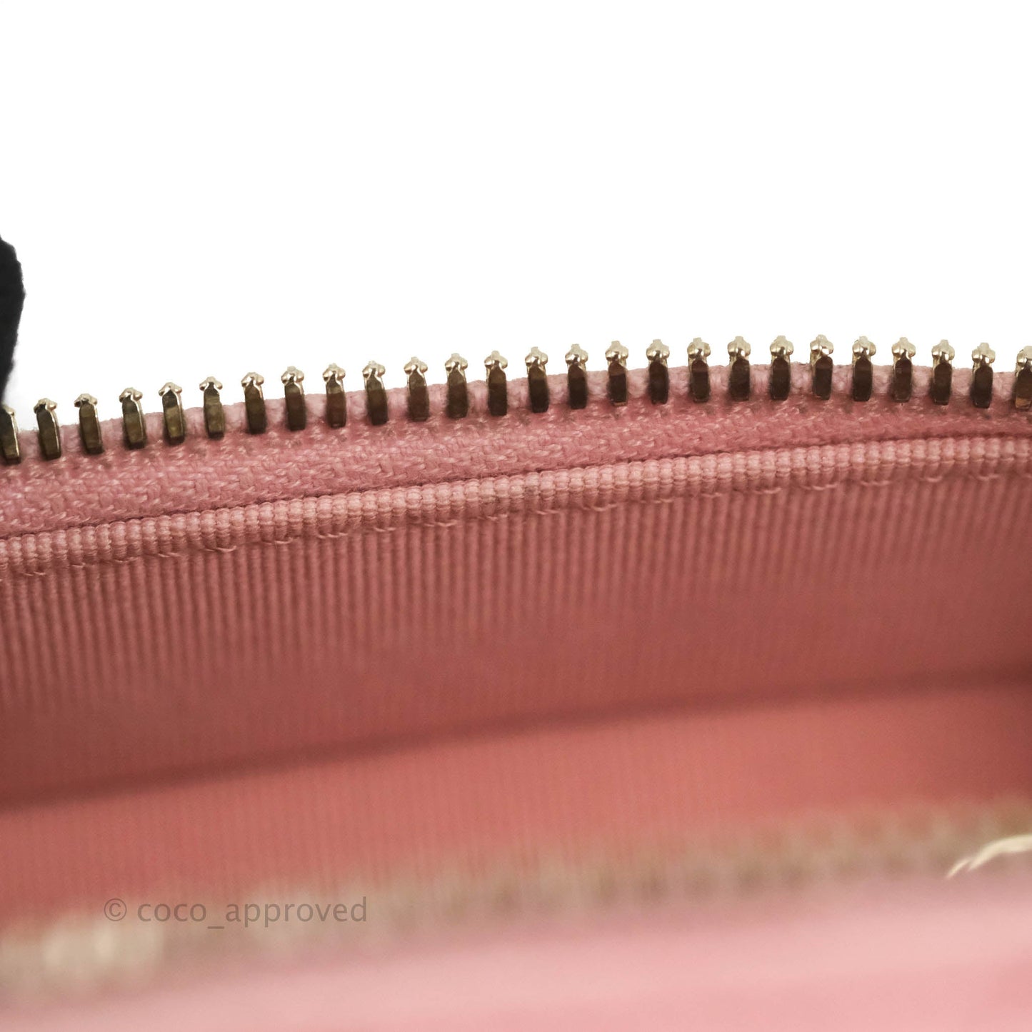 Chanel Vanity Phone Holder With Chain Pink Caviar Gold Hardware