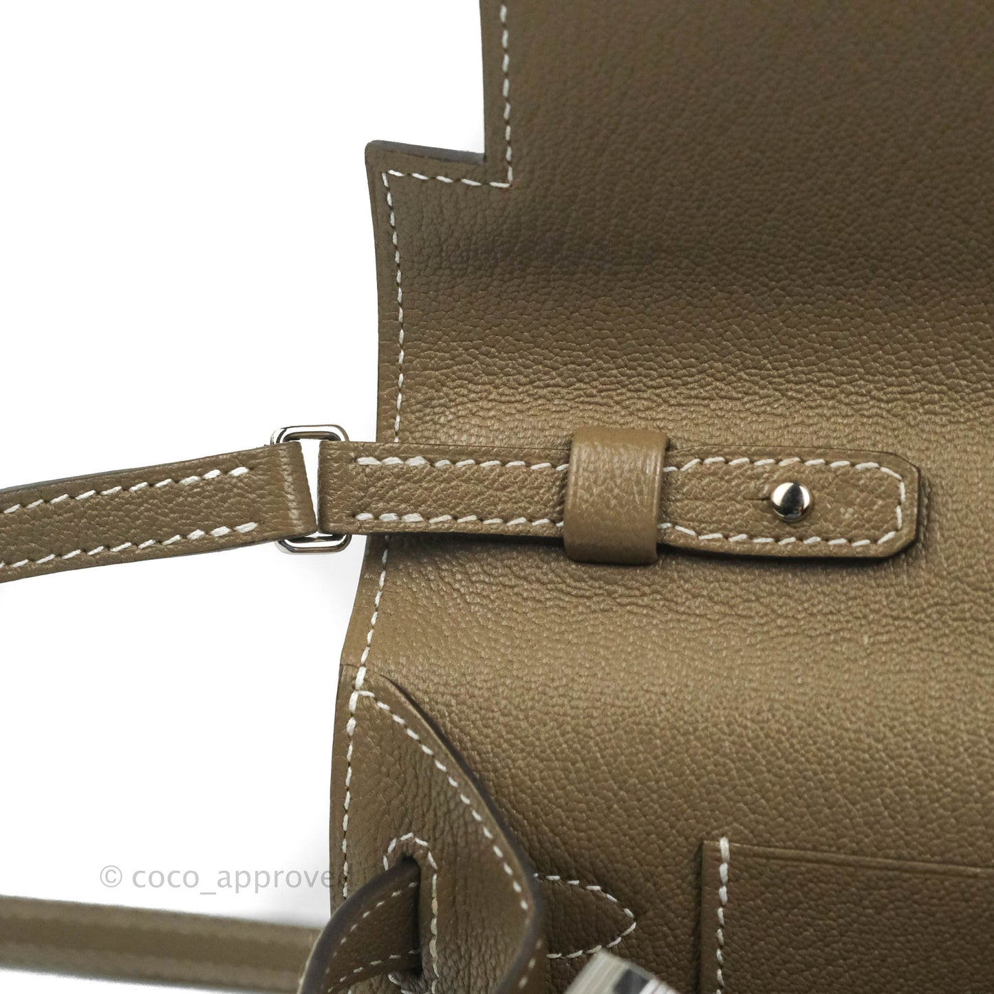 Hermès Kelly To Go Wallet Etoupe Chevre Mysore Palladium Hardware