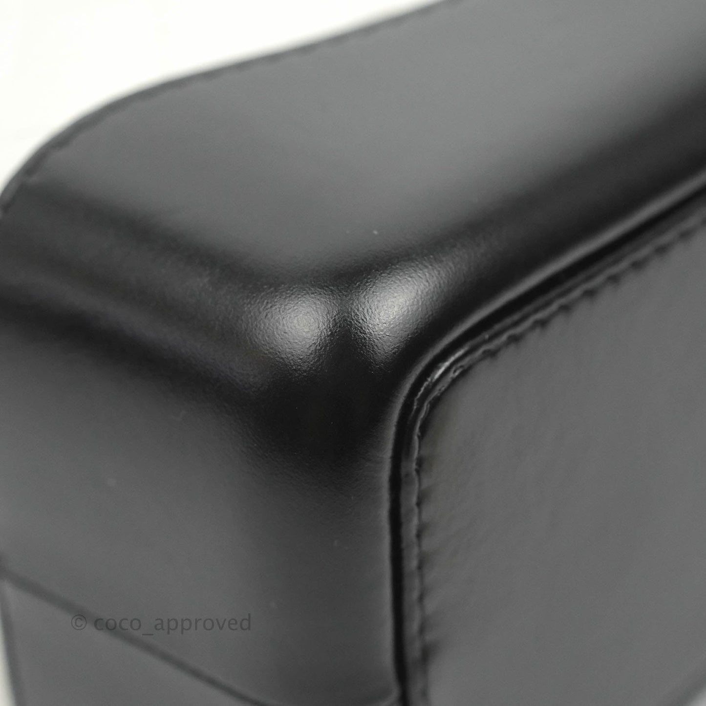 Chanel Small Gabrielle Backpack White Black Aged Calfskin