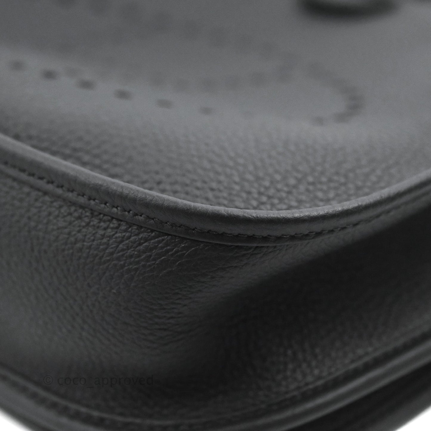 Hermes Evelyne III 29 Black Clemence Gold Hardware