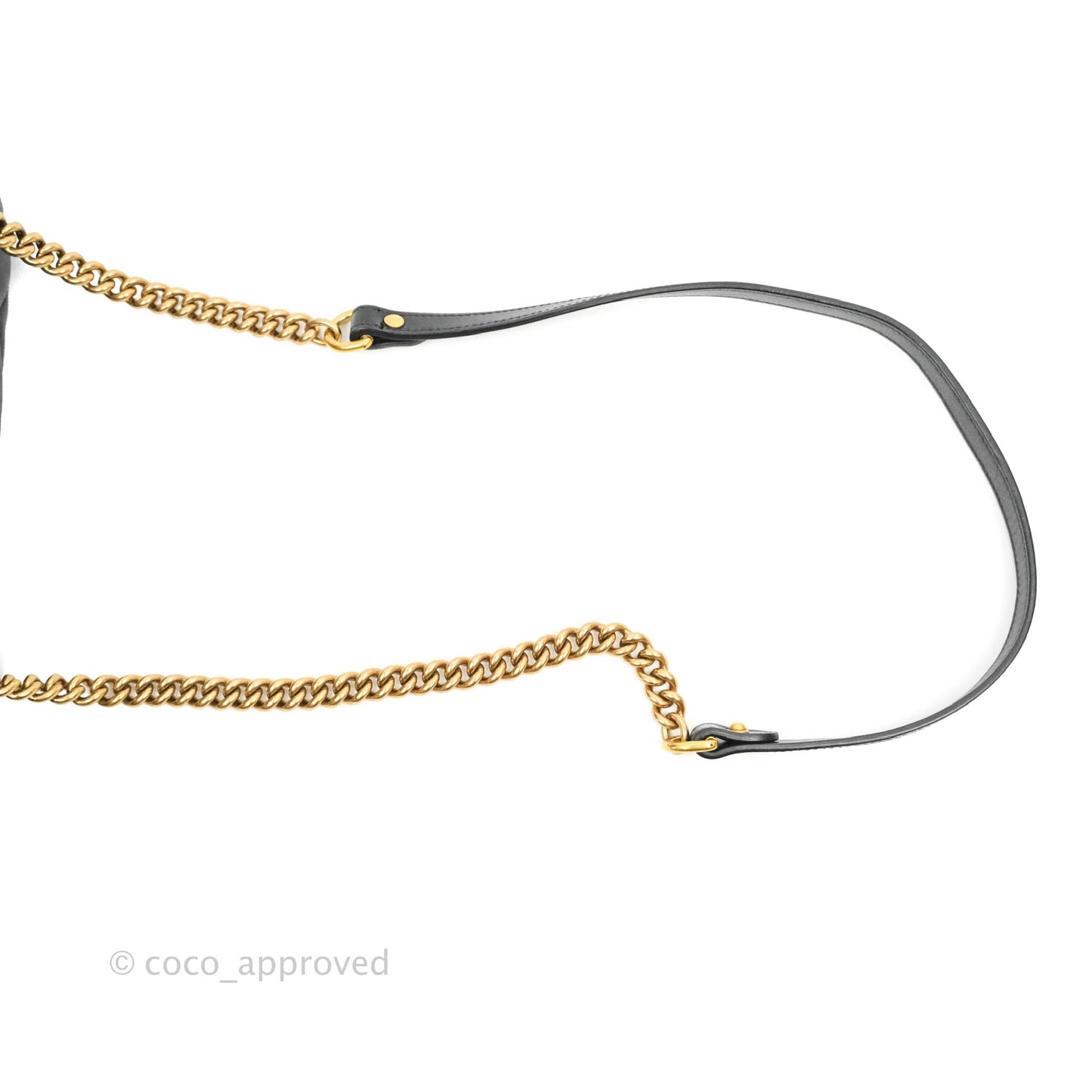 Gucci Small Marmont Black Calfskin Gold Hardware