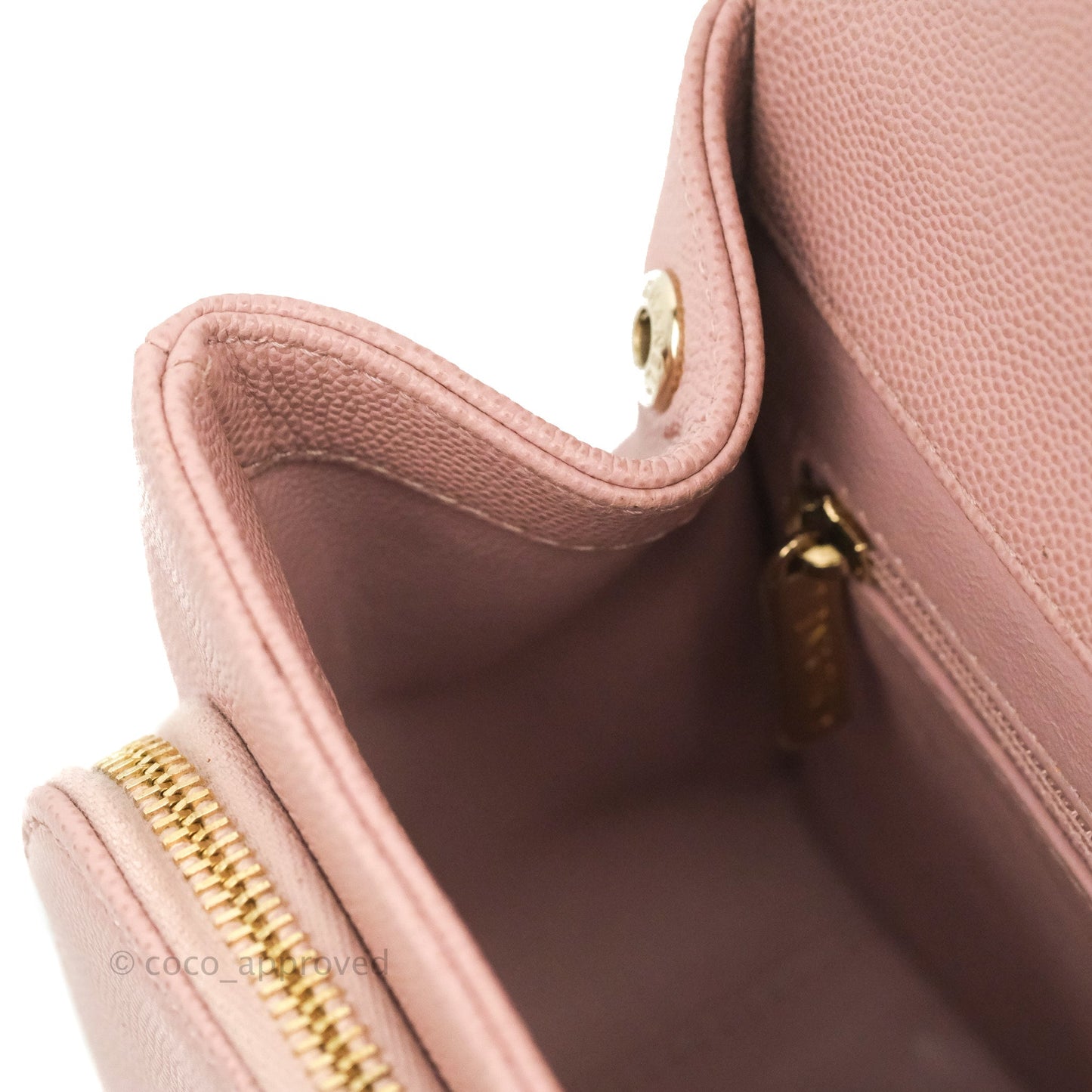 Chanel Quilted Small Business Affinity Flap Pink Caviar Gold Hardware