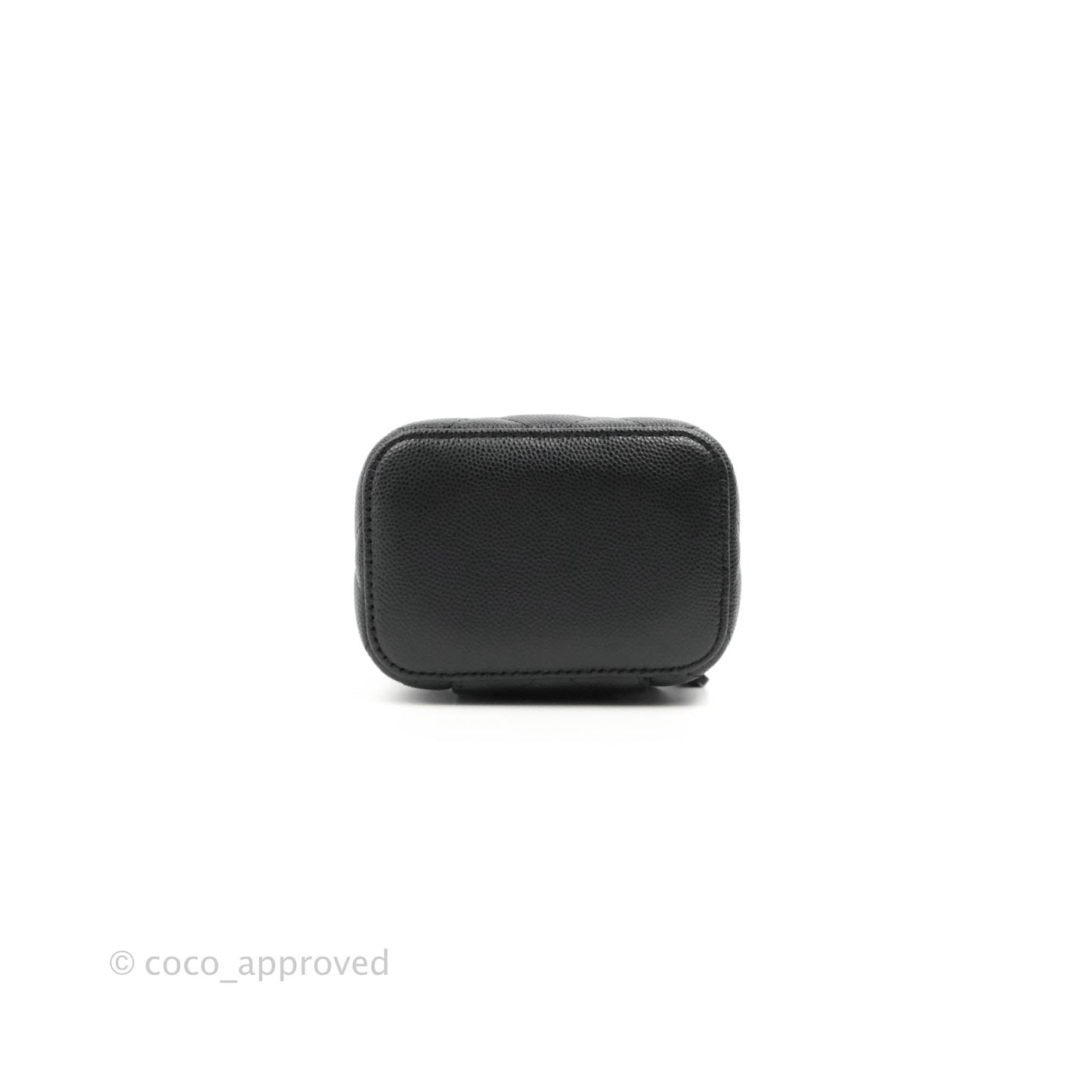 Chanel Mini Vanity With Chain Black Caviar Gold Hardware