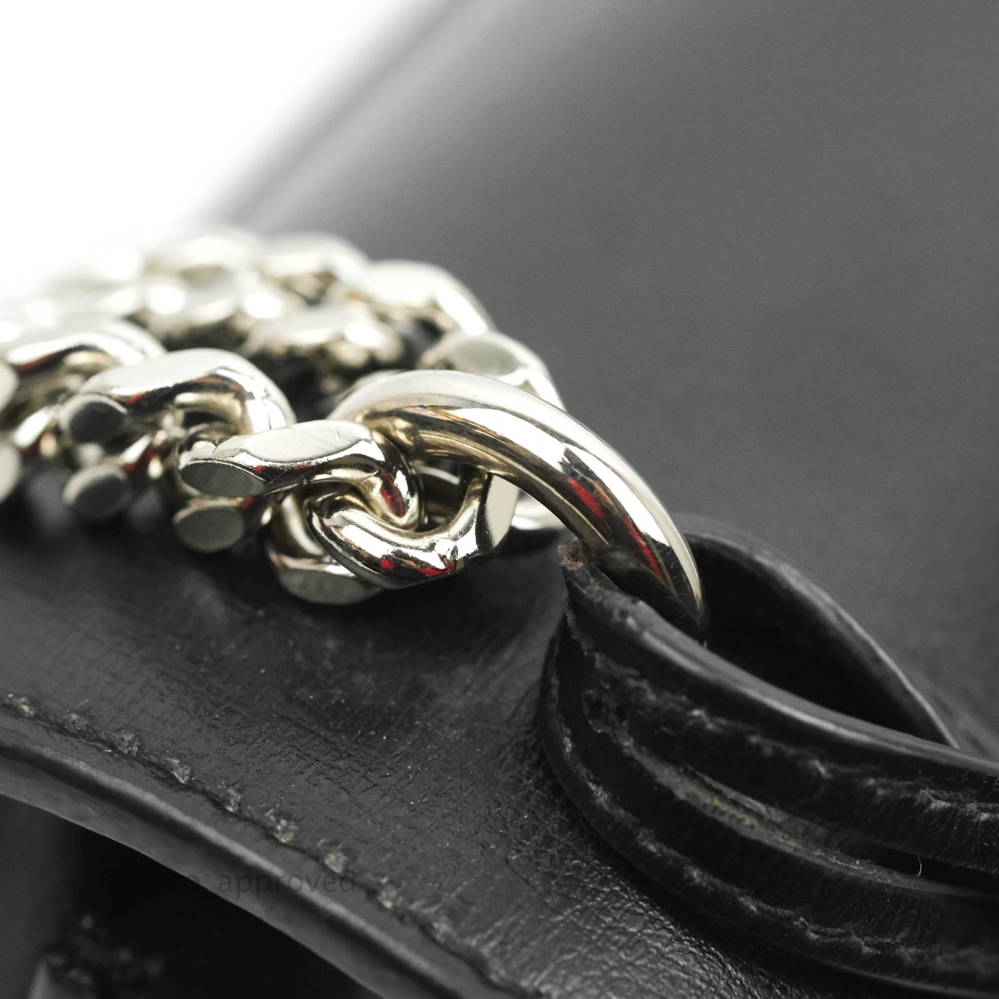 Saint Laurent Sunset Medium Black Calfskin Silver Hardware