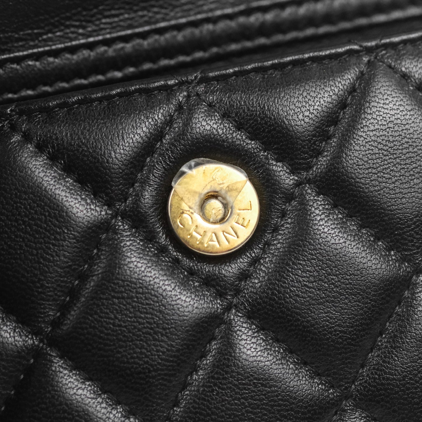 Chanel Mini Pearl Crush Clutch With Chain Belt Black Lambskin Aged Gold Hardware