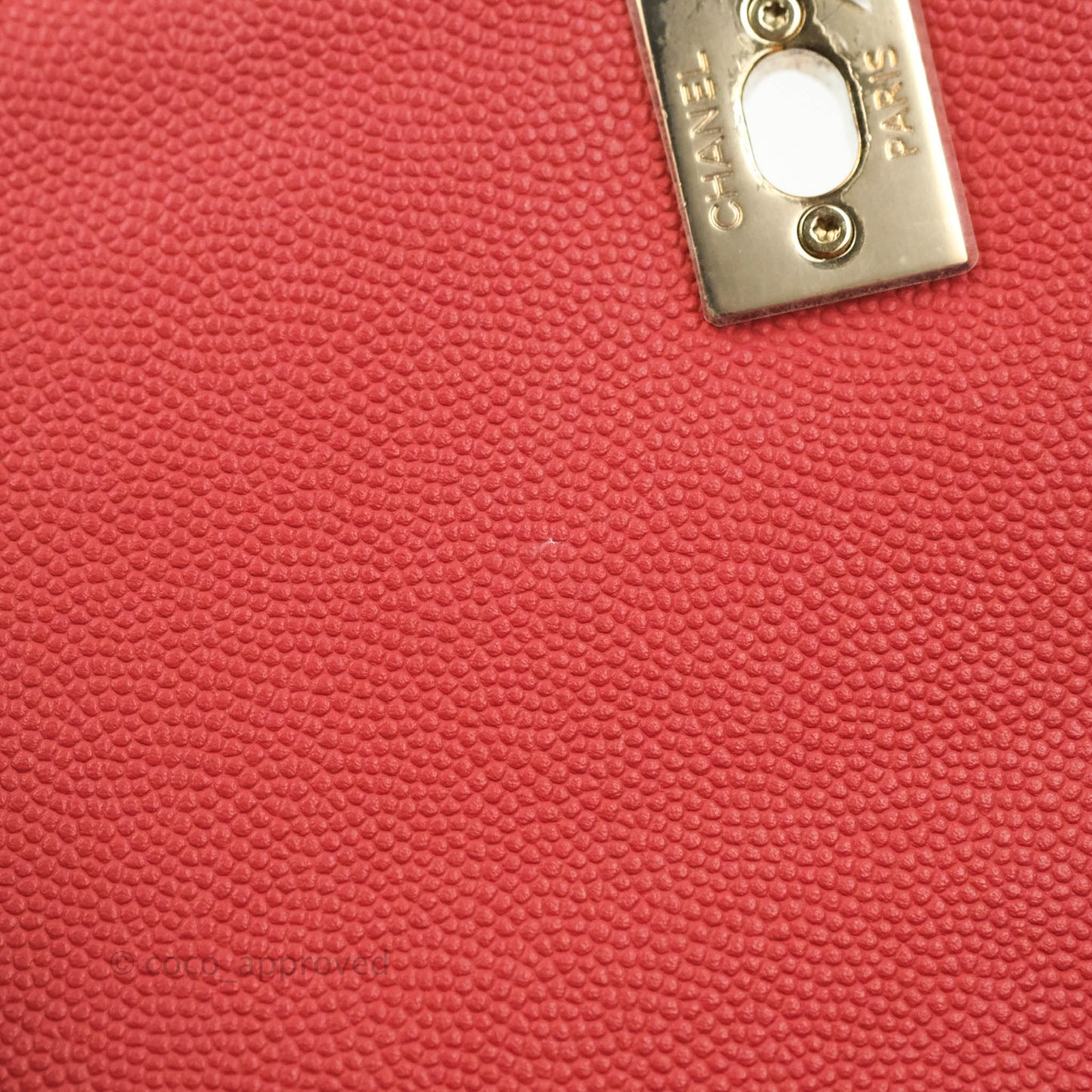 Chanel Quilted Small Business Affinity Flap Red Caviar Gold Hardware