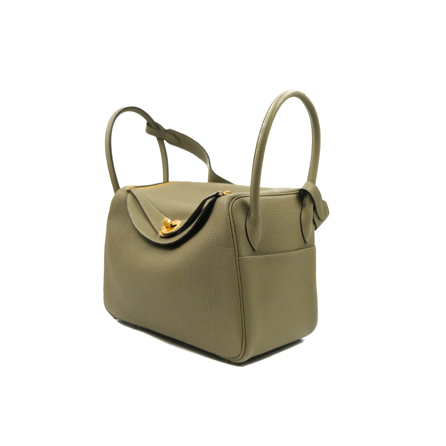 Hermès Lindy 26 Taurillon Clemence Sauge Gold Hardware