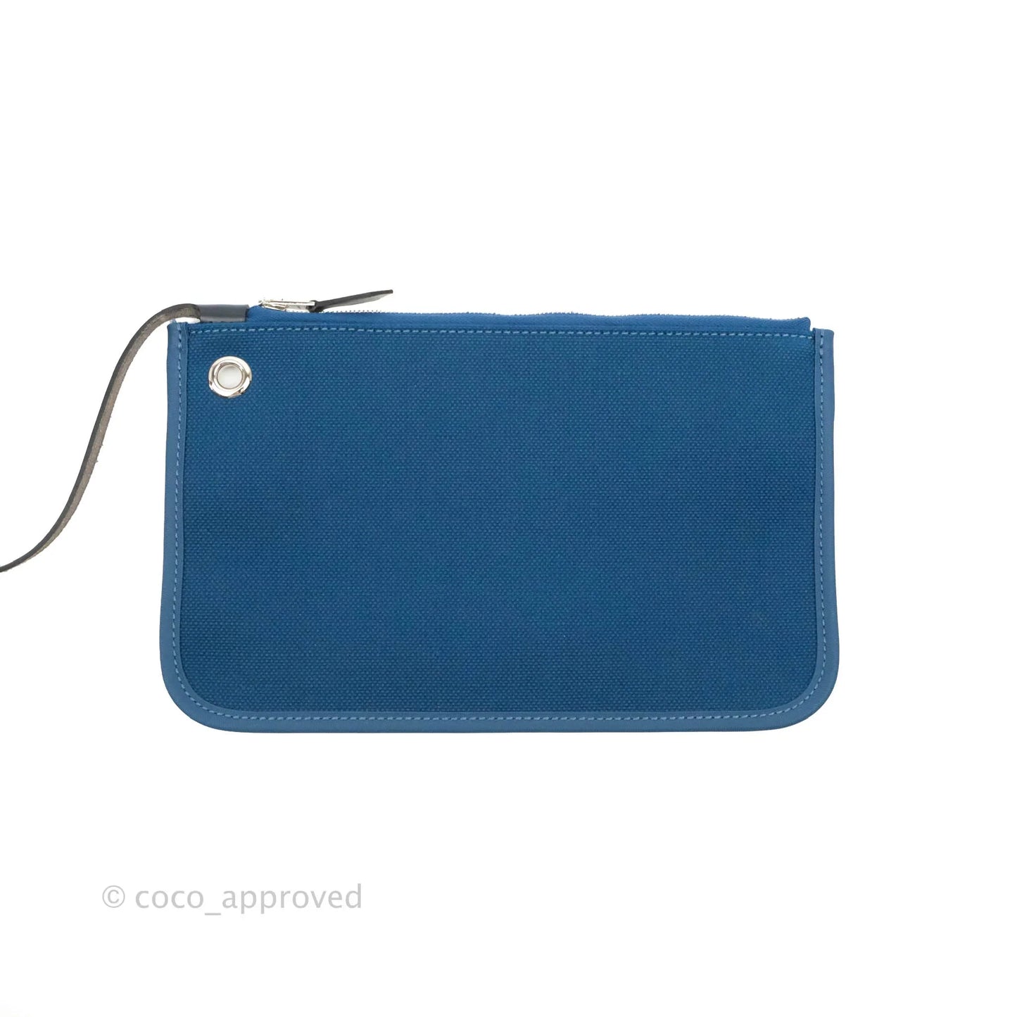 Hermès Herbag Zip 31 Bleu Ocean/Bleu Indigo Canvas Palladium Hardware