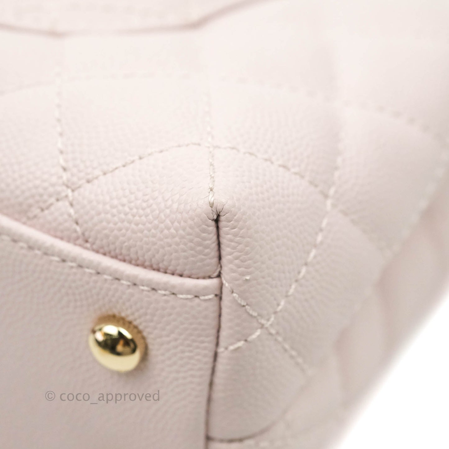 Chanel Small Coco Handle Light Lilac Pink Caviar Gold Hardware 20A