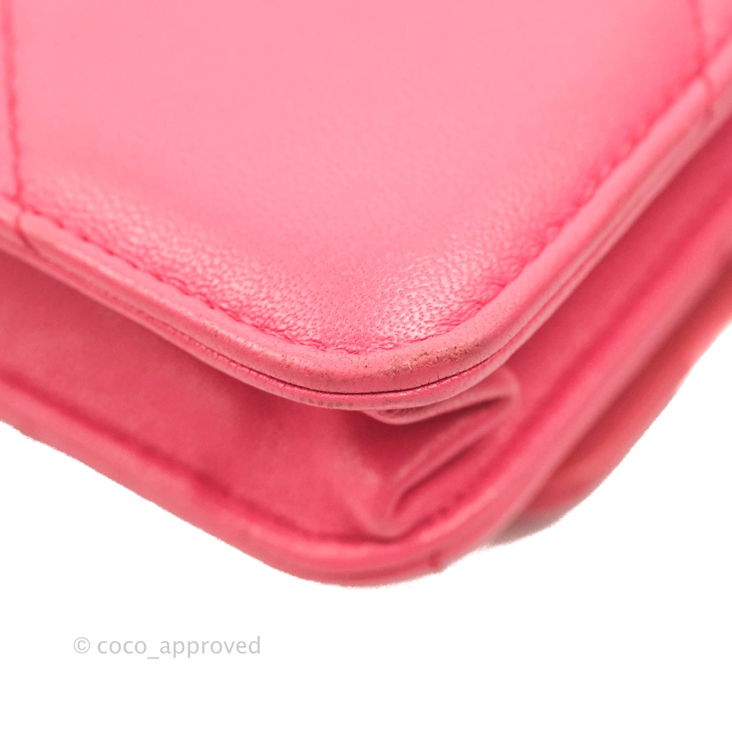 Chanel 19 Wallet on Chain WOC Pink Mixed Hardware