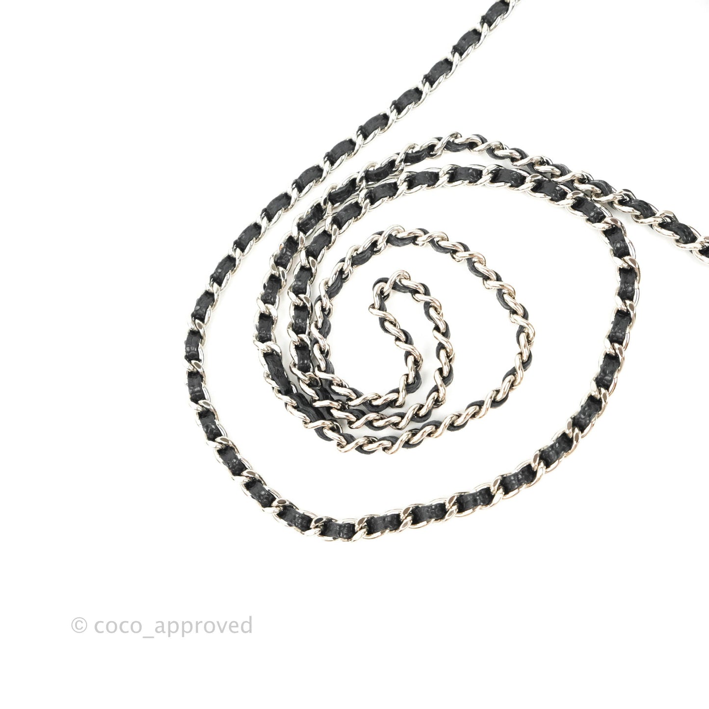 Chanel Quilted Classic WOC Black Caviar Silver Hardware