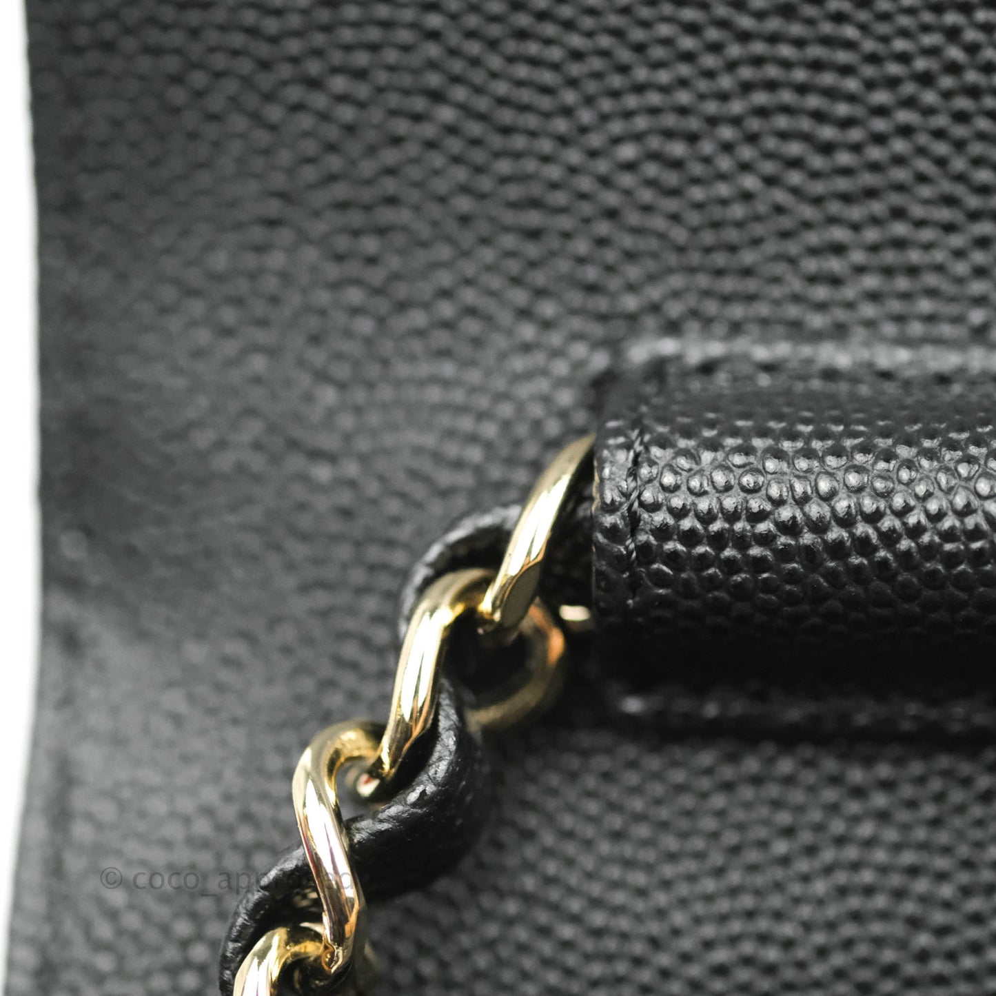Chanel Quilted Like The Wallet Medium Flap Black Caviar Gold Hardware 22C