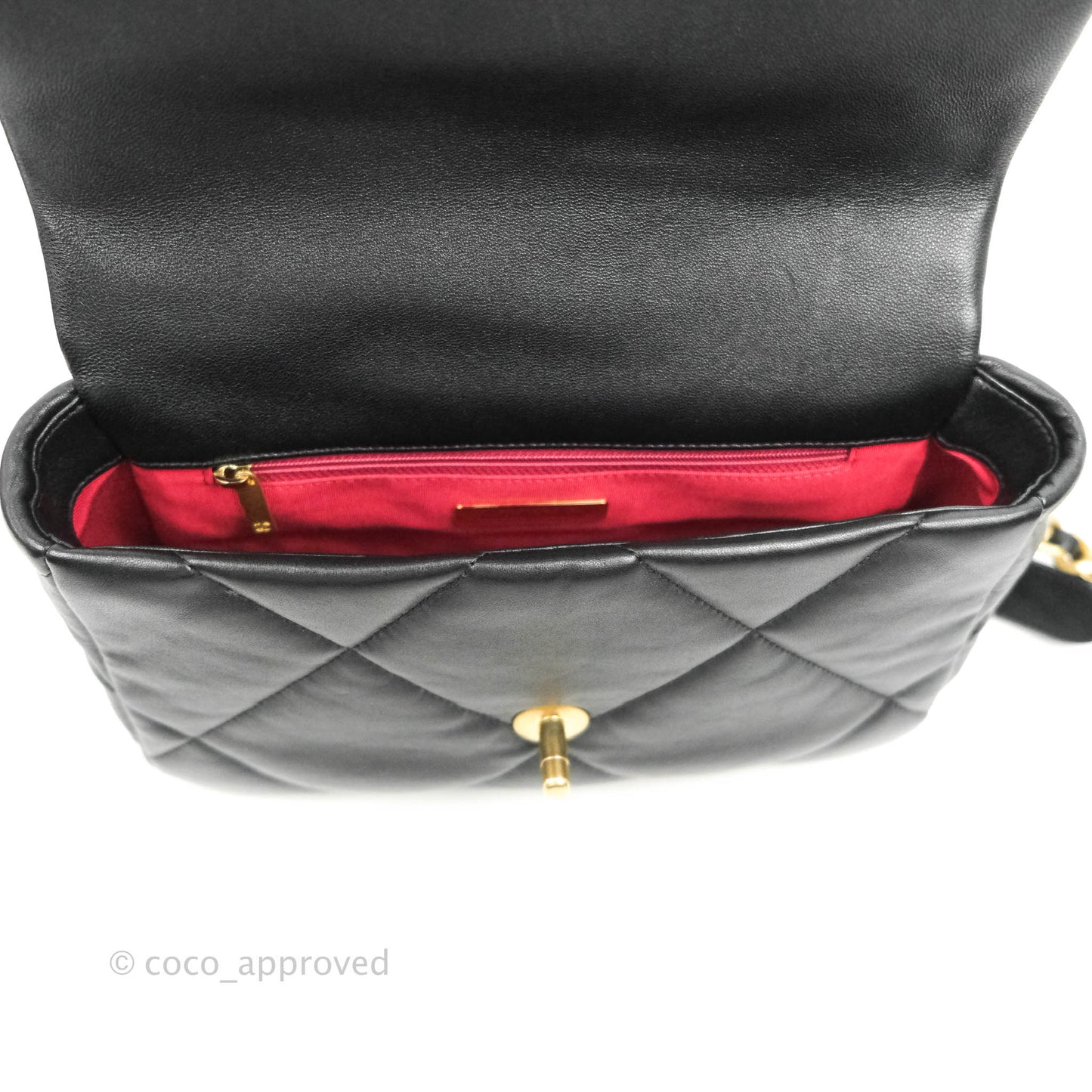 Chanel 19 Small Black Lambskin Mixed Hardware