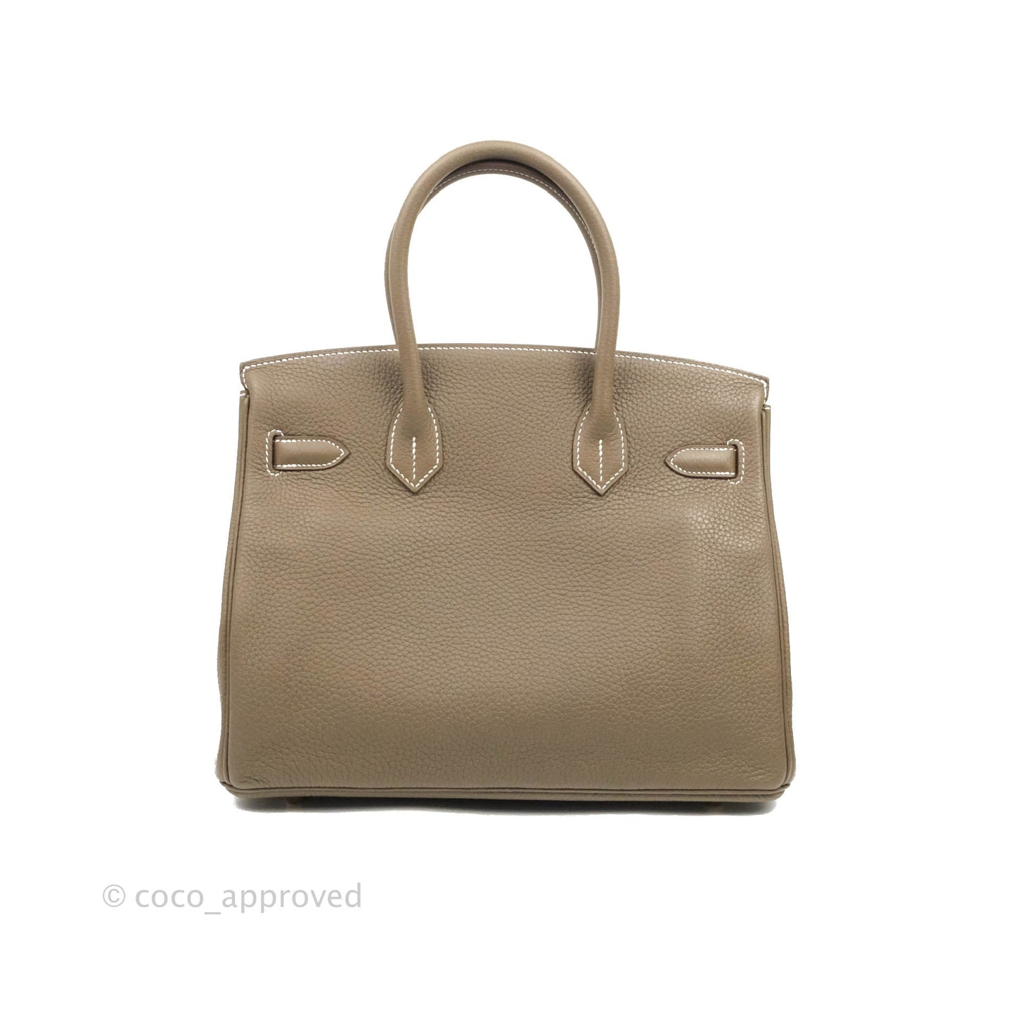 Hermès Birkin 30 Taurillon Clemence 18 Etoupe Gold Hardware