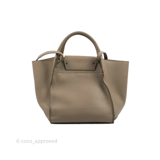 Celine Small Big Bag Light Taupe Supple Grained Leather Silver Hardware