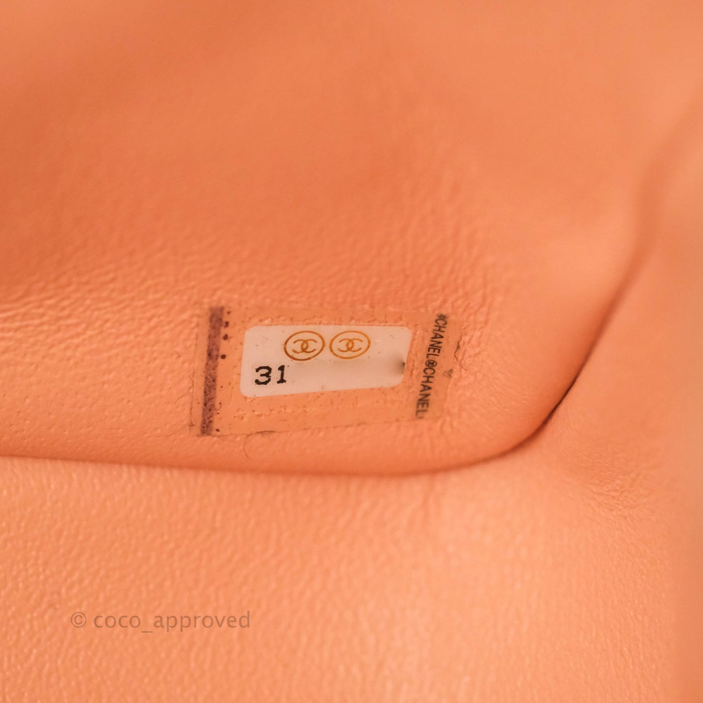 Chanel Quilted Mini Square Lambskin Light Beige Pink Gold Hardware