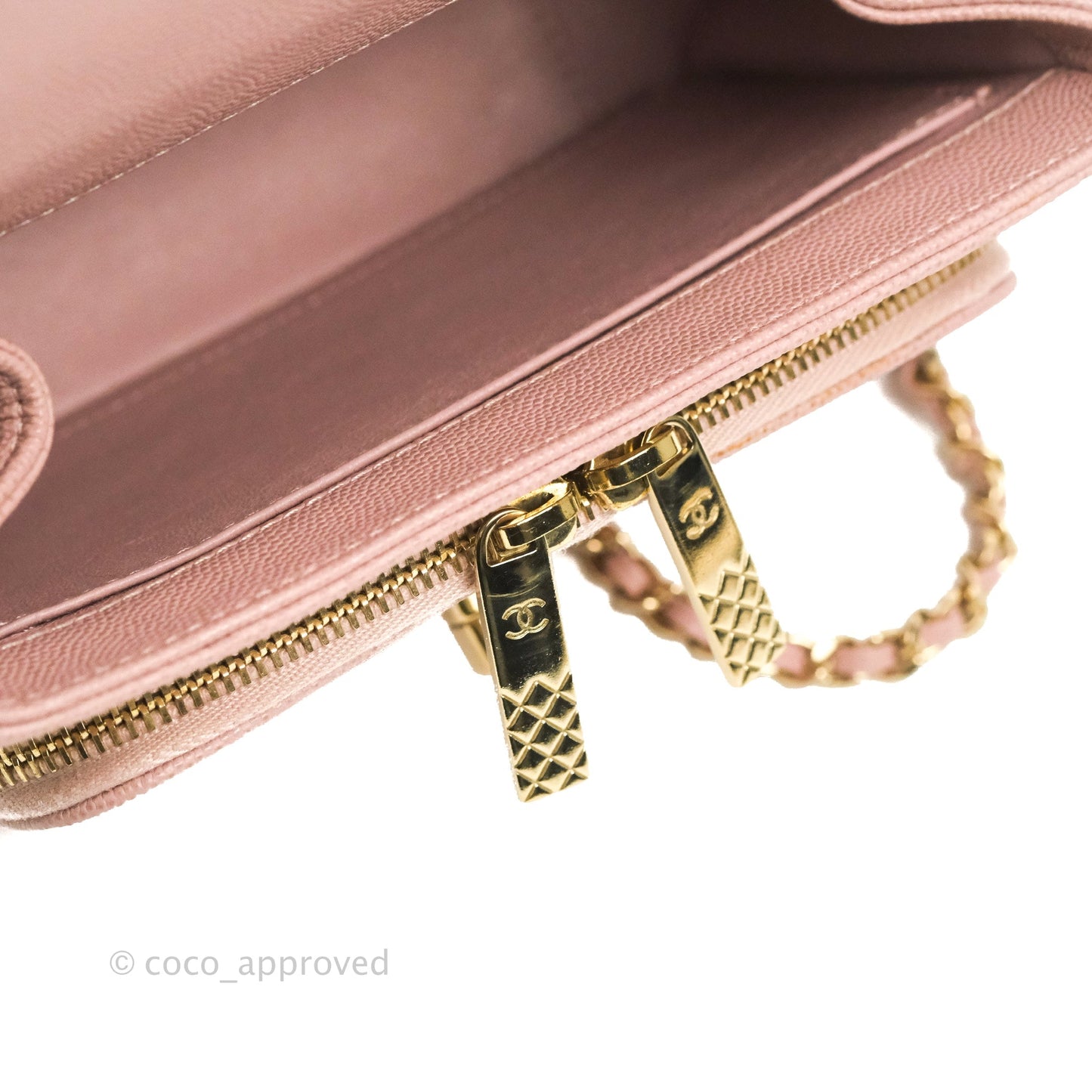 Chanel Quilted Small Business Affinity Flap Pink Caviar Gold Hardware