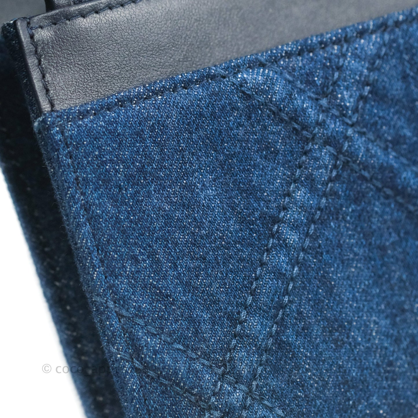 Chanel 19 Wallet on Chain WOC Blue Denim Mixed Hardware