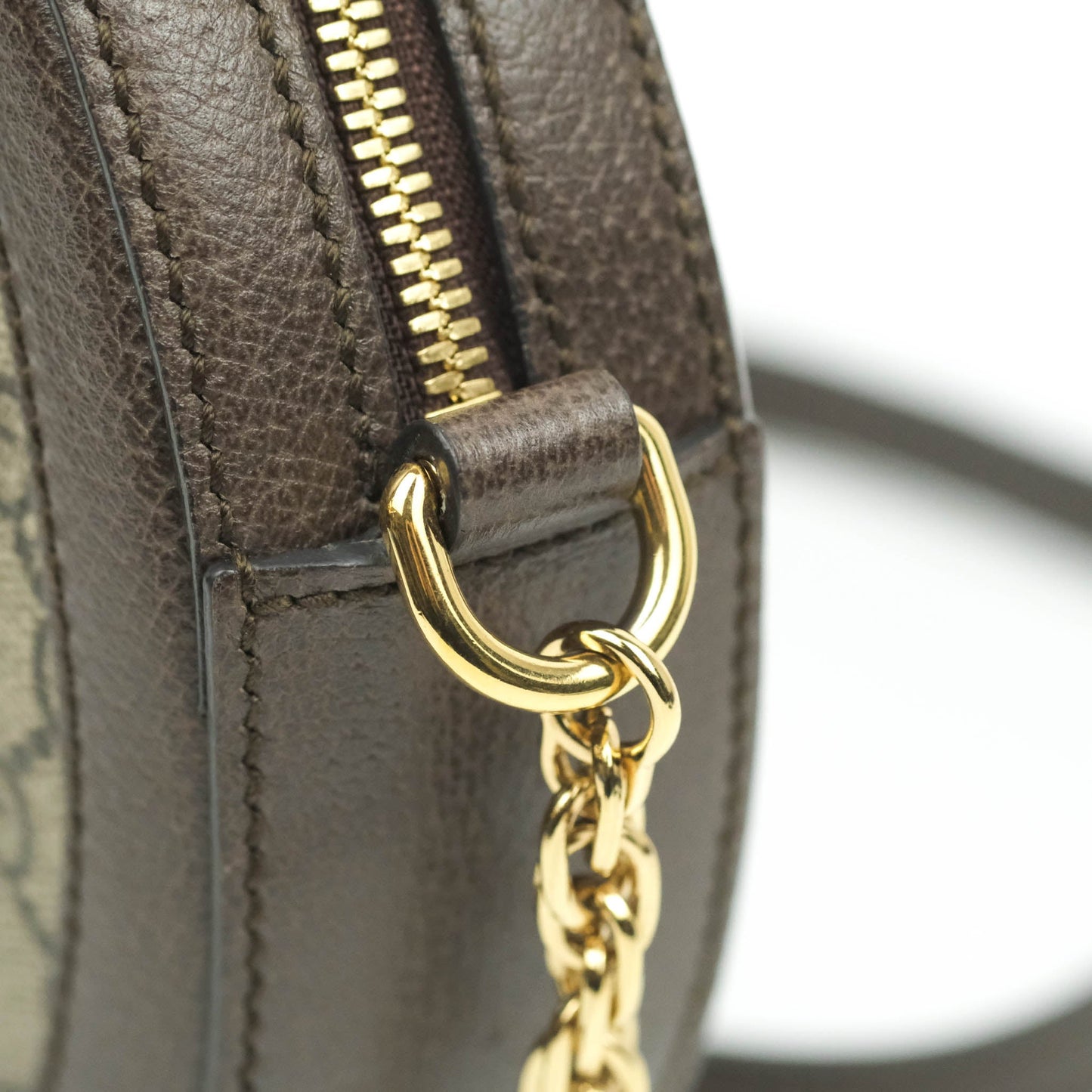 Gucci Ophidia Mini GG Supreme Canvas Round Shoulder Bag
