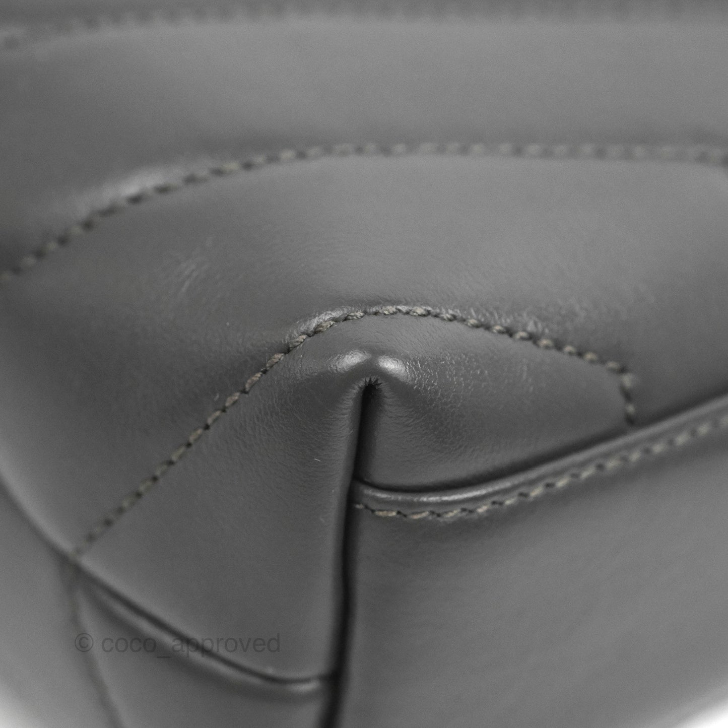 Saint Laurent Loulou Toy Quilted Leather Shoulder Bag Dark Grey