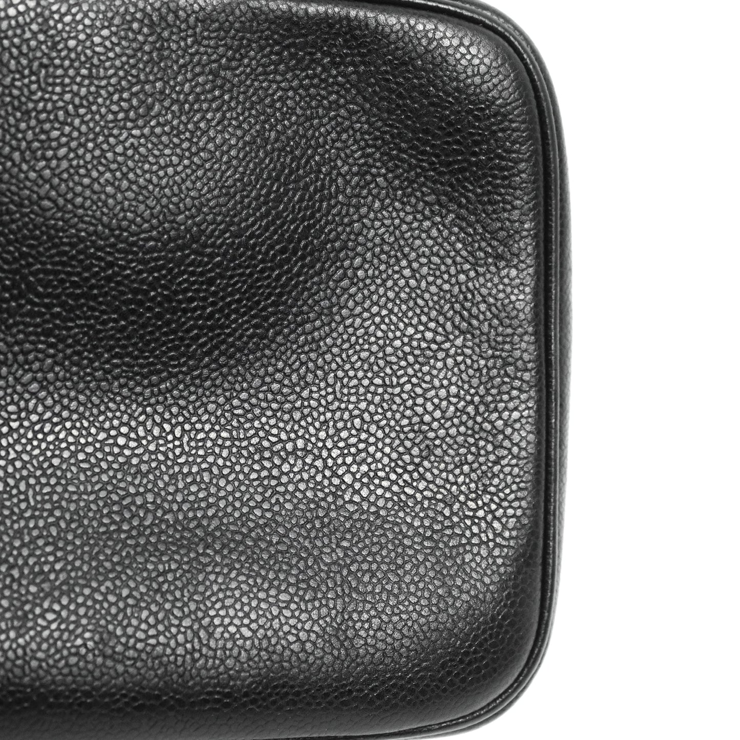 Chanel Vintage Timeless CC Vanity Black Caviar Gold Hardware