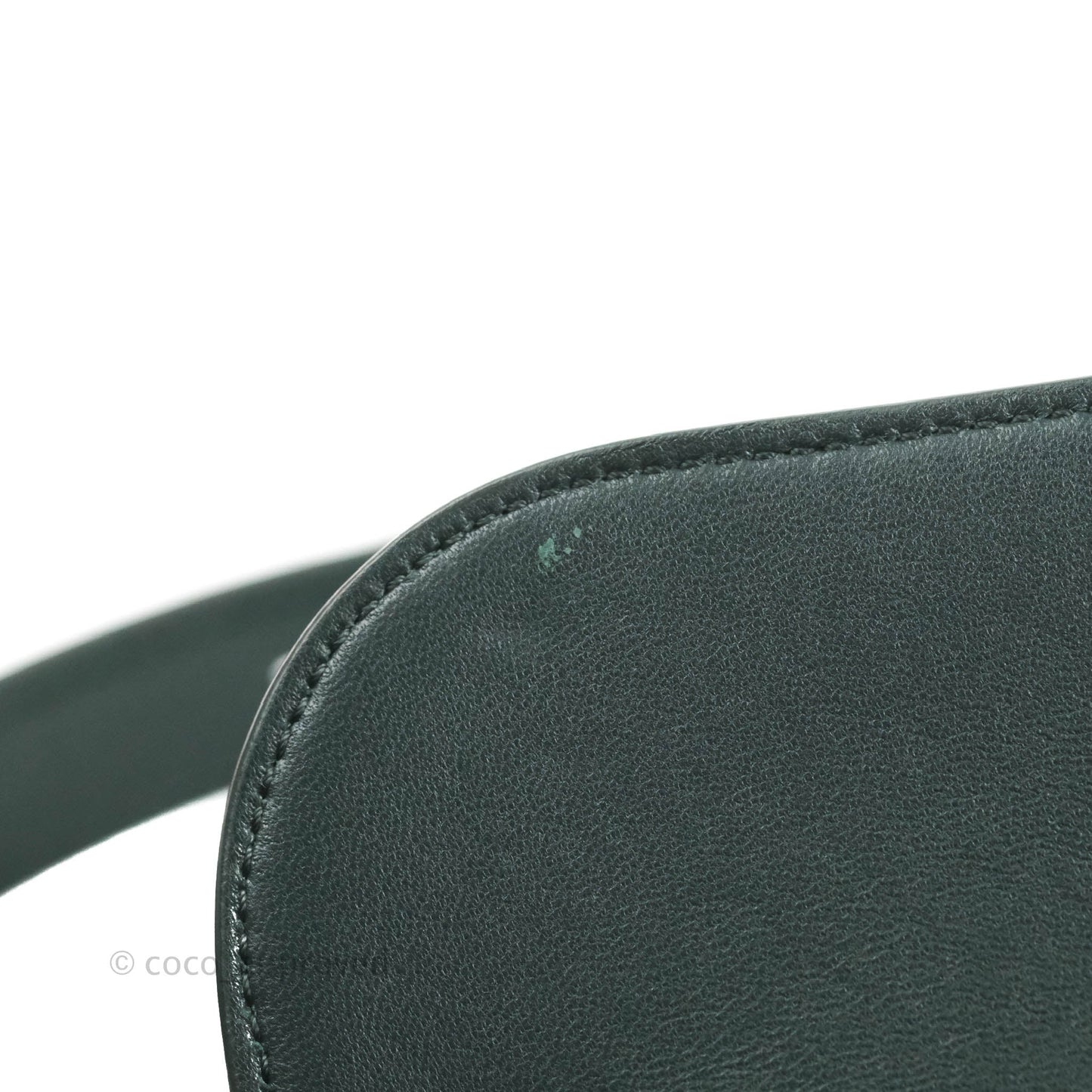 Celine Medium Triomphe Shiny Calfskin Amazone Green