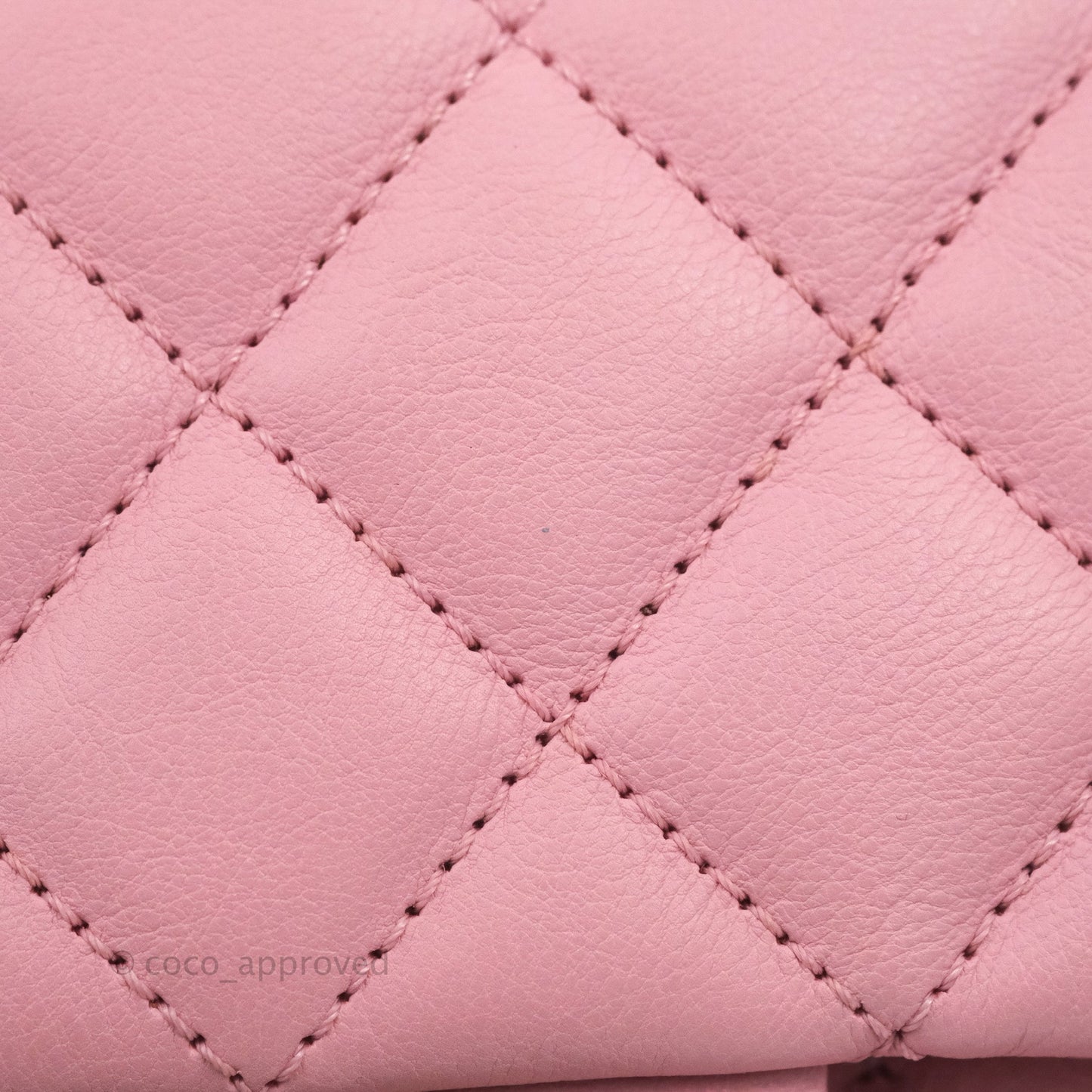 Chanel CC Crown Flap Pink Calfskin Antique Gold Hardware