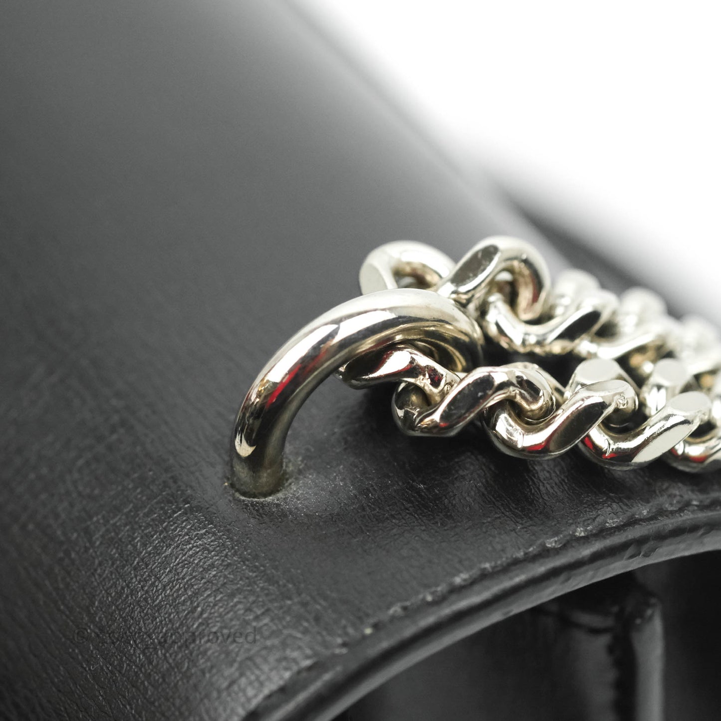 Saint Laurent Sunset Medium Black Calfskin Silver Hardware